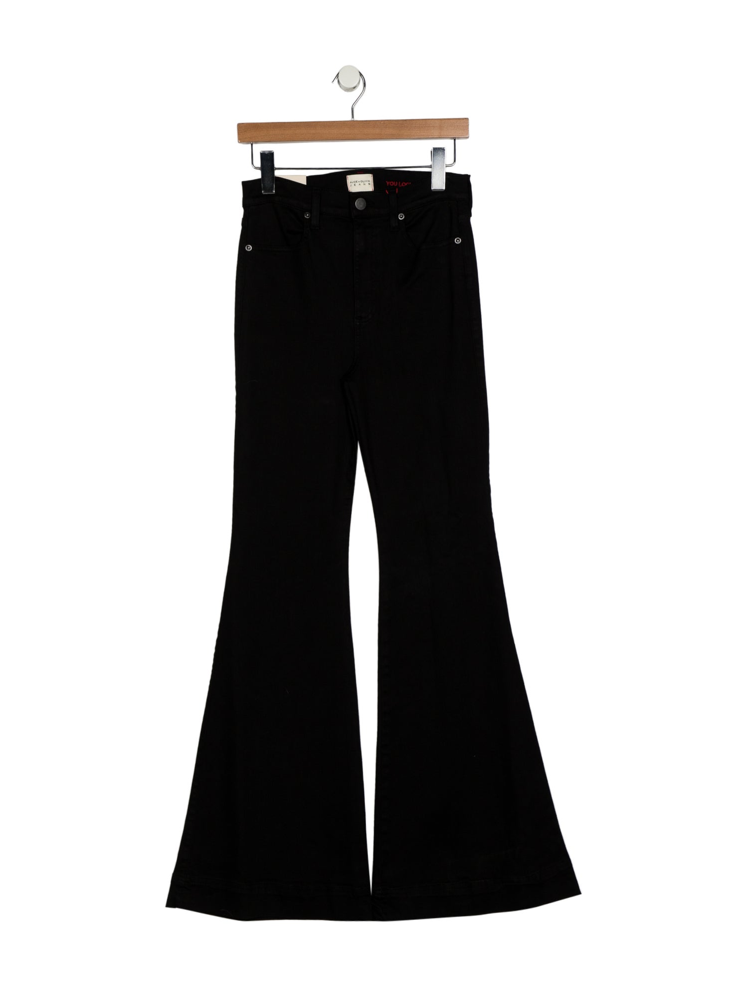 Alice + Olivia High-Rise Wide Leg Jeans