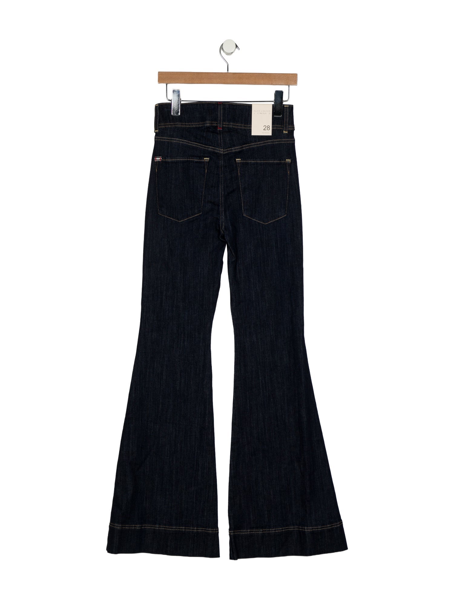 Alice + Olivia High-Rise Wide Leg Jeans