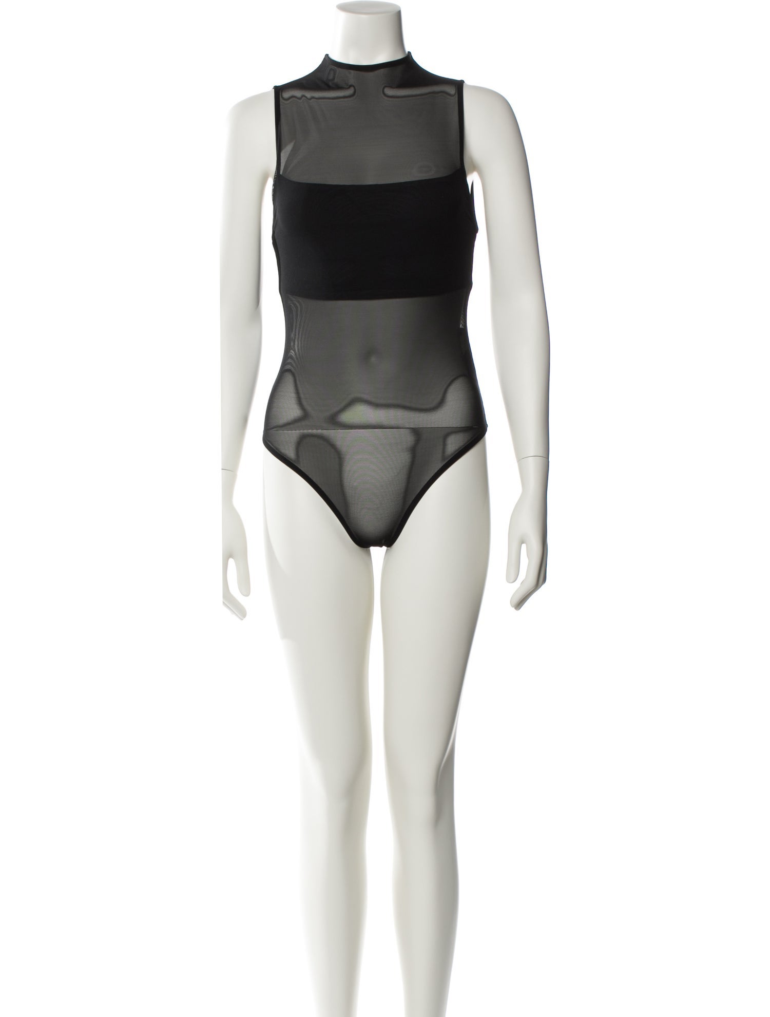 Alice + Olivia Mock Neck Sleeveless Bodysuit