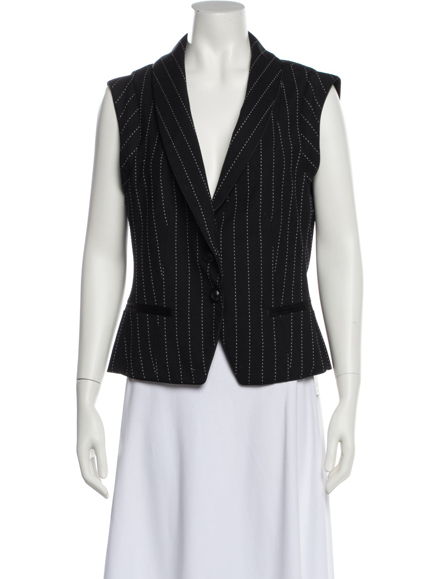 Alice + Olivia Wool Striped Vest