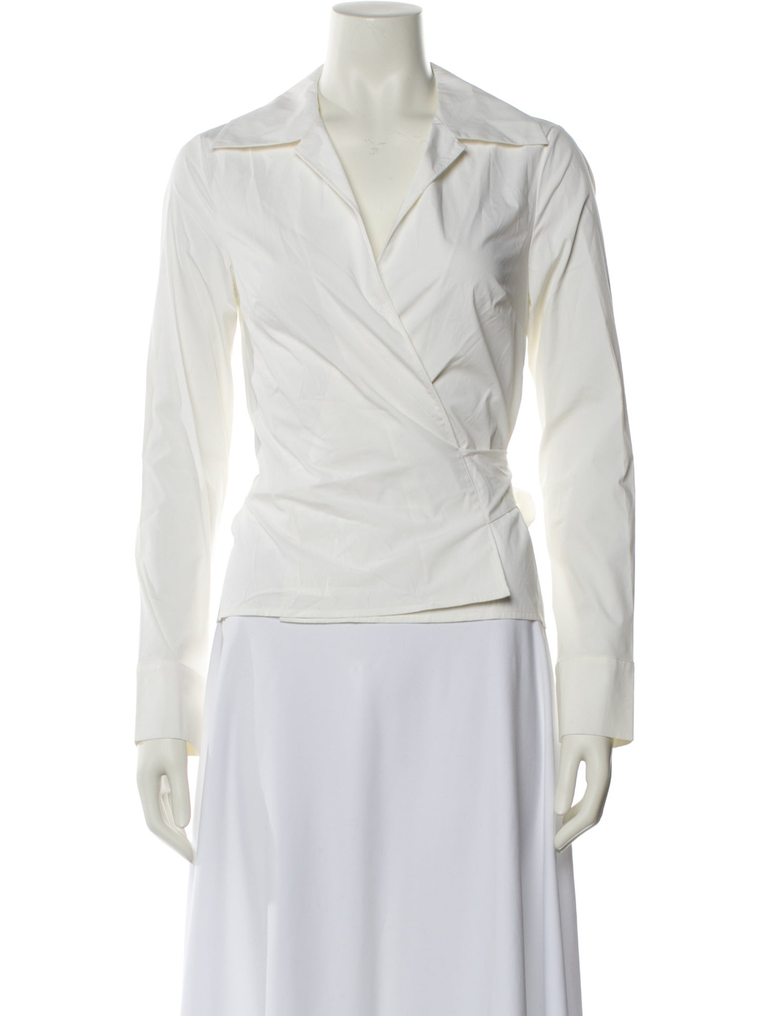 Alice + Olivia V-Neck Long Sleeve Blouse