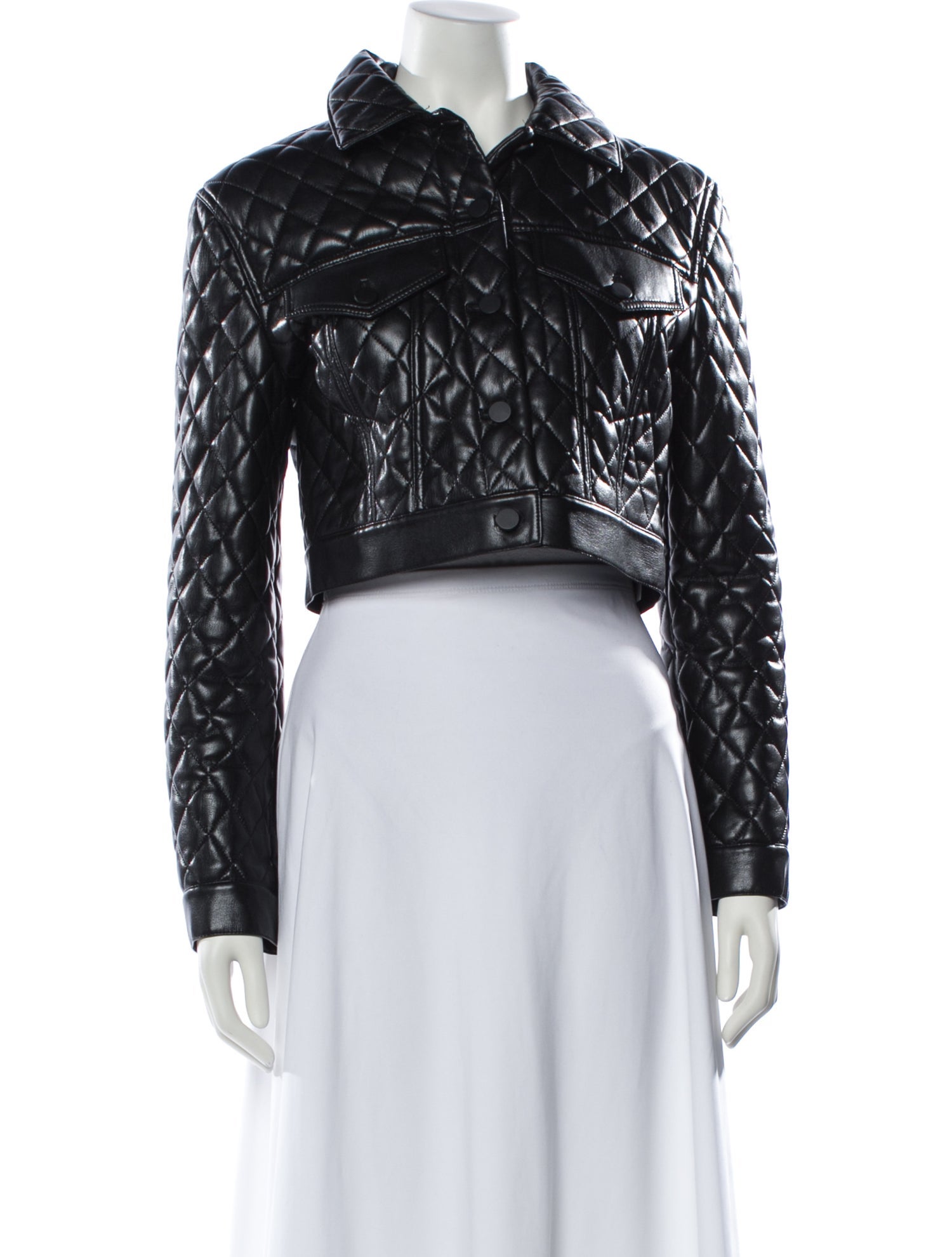 Alice + Olivia Plaid Print Biker Jacket