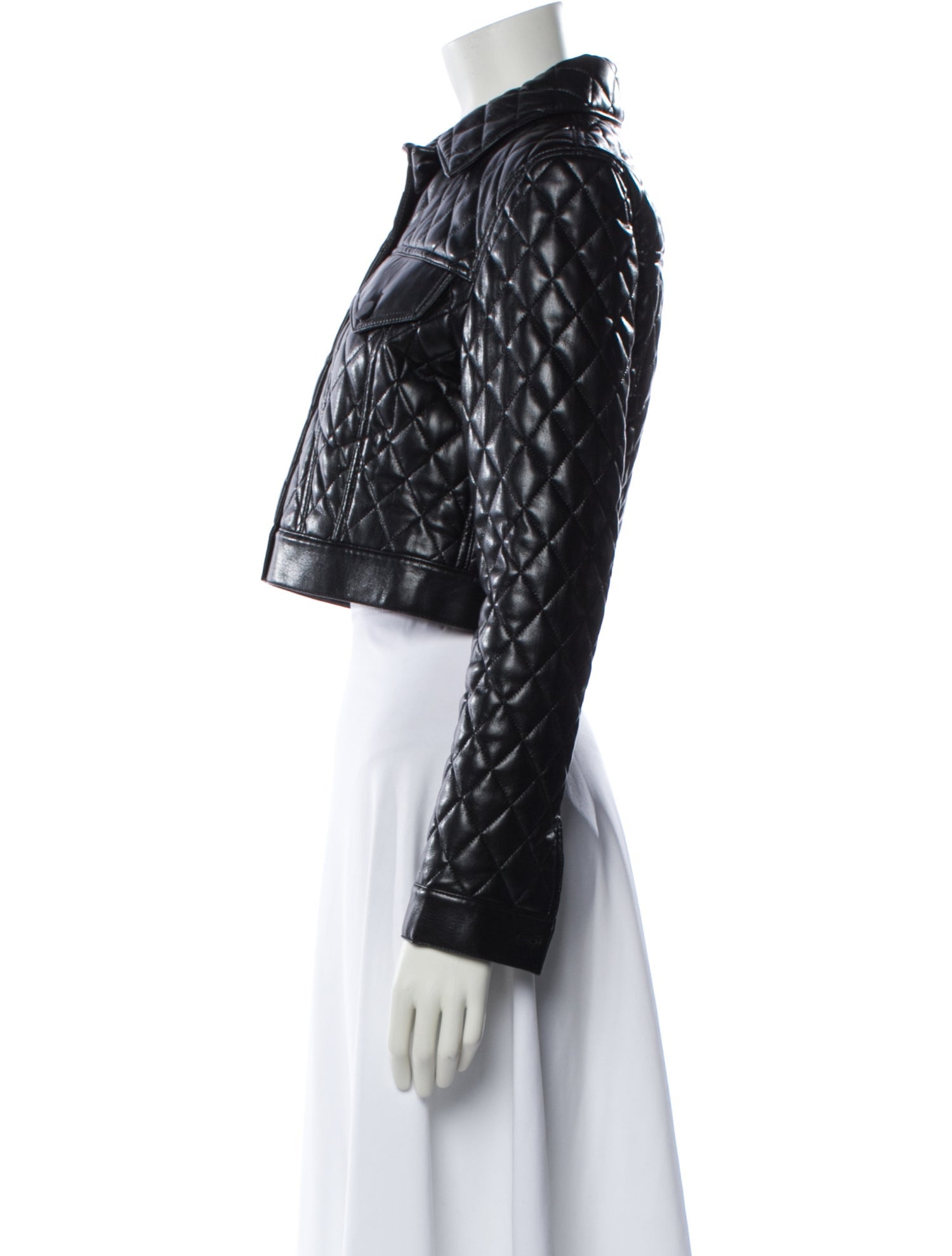 Alice + Olivia Plaid Print Biker Jacket