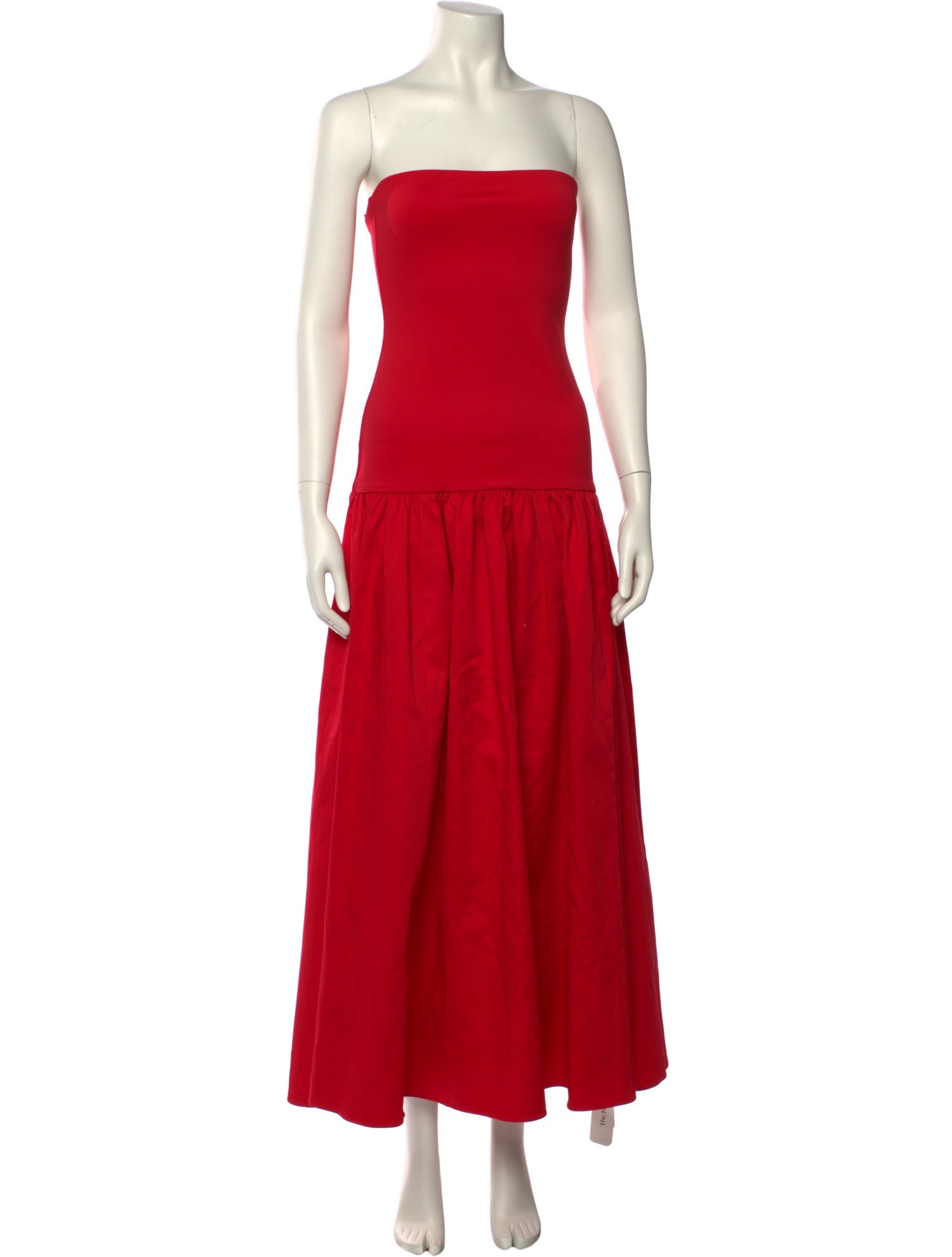 Alice + Olivia Strapless Midi Length Dress