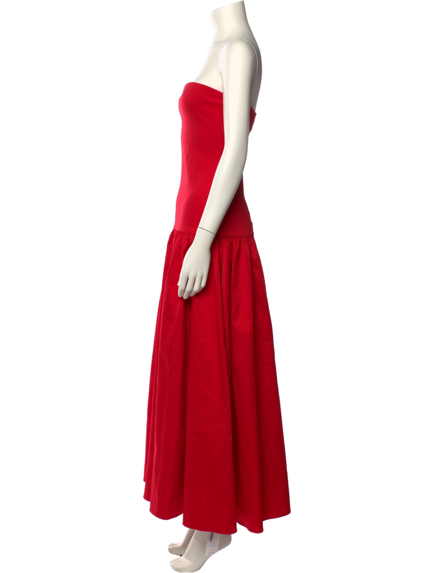 Alice + Olivia Strapless Midi Length Dress