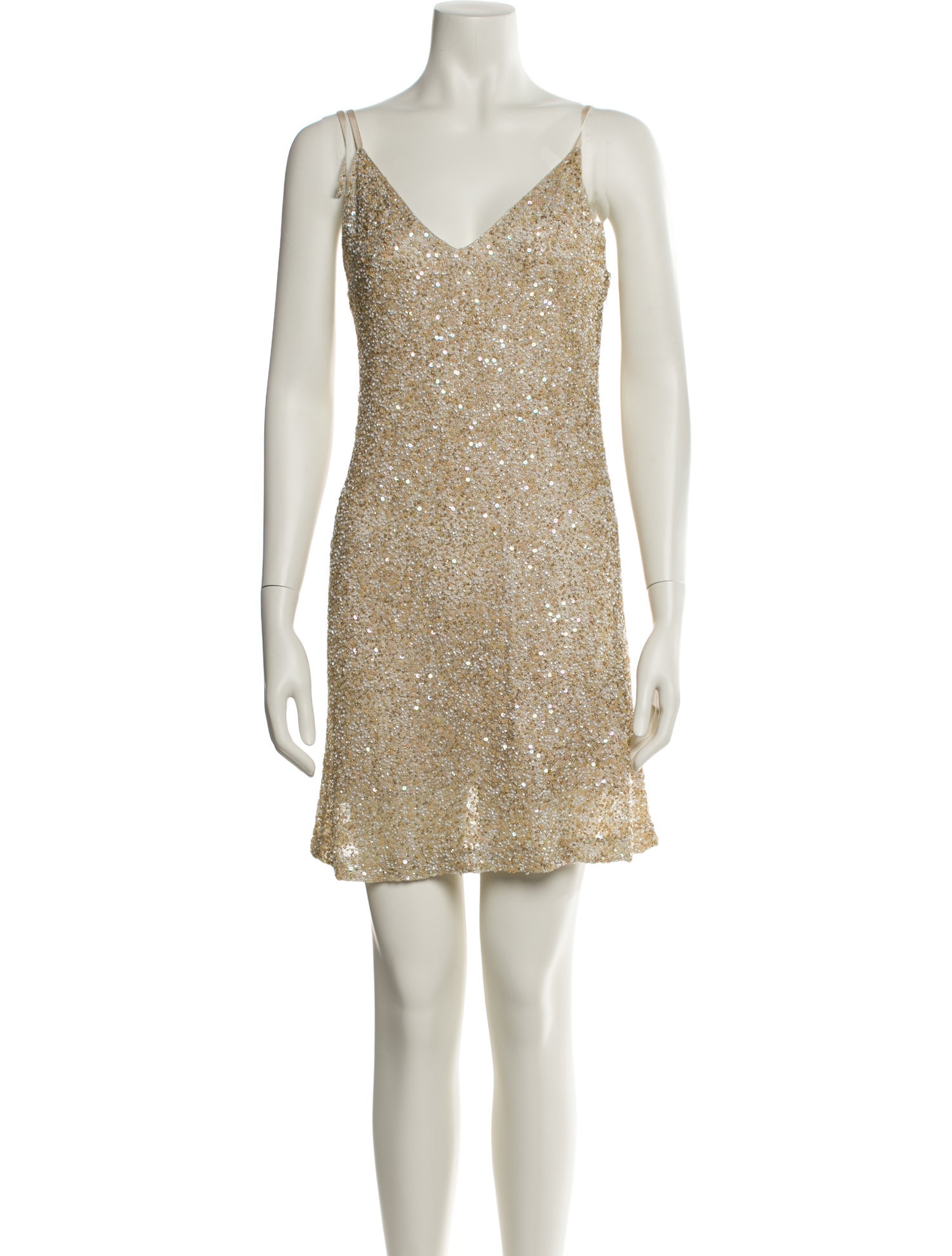 Alice + Olivia V-Neck Mini Dress