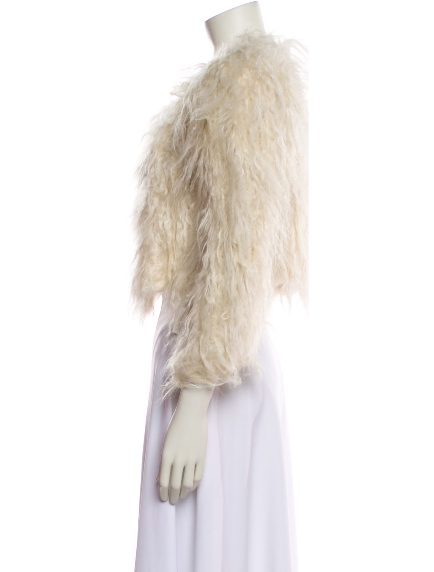 Alice + Olivia Lamb Fur Fur Jacket