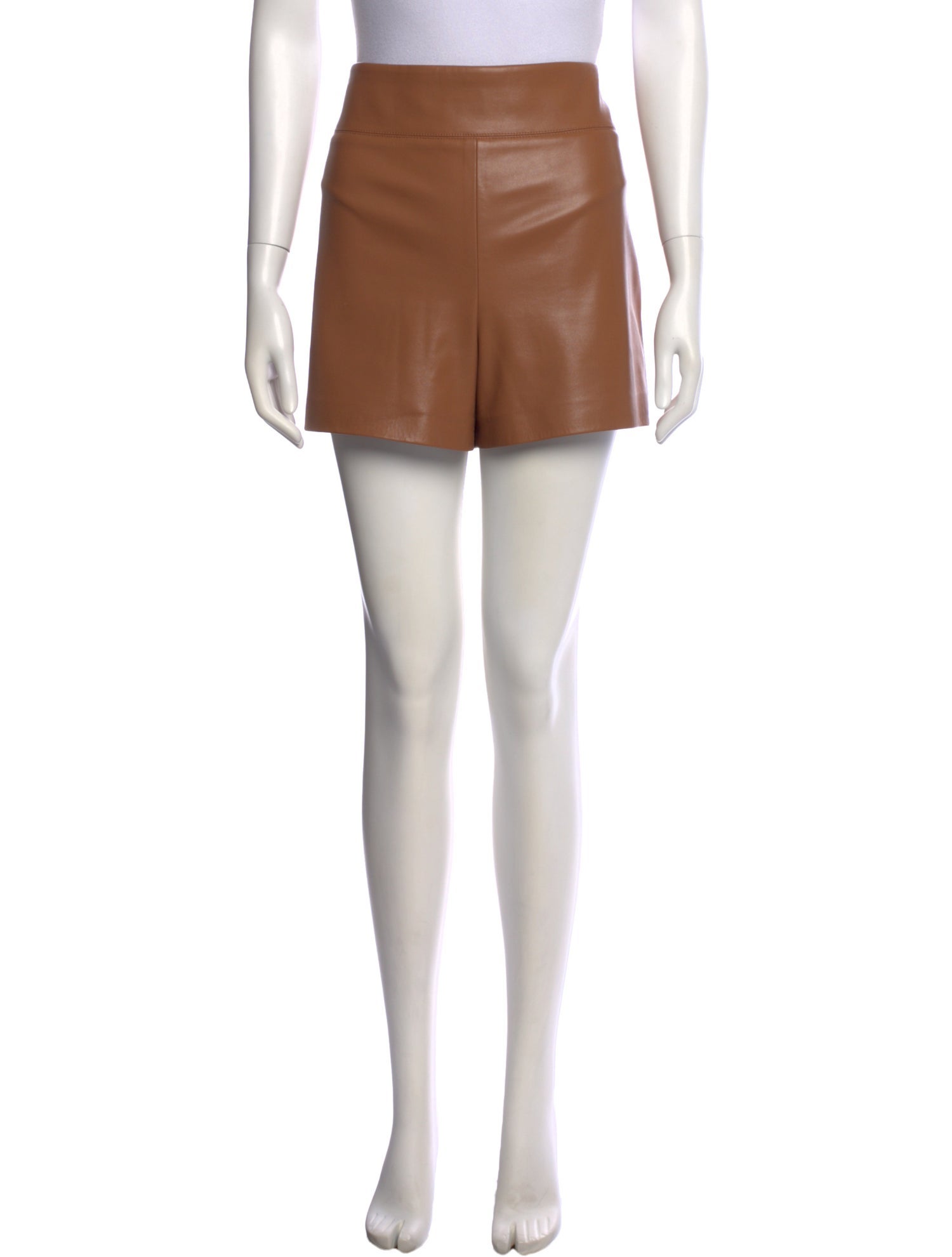 Alice + Olivia Faux Leather Mini Shorts
