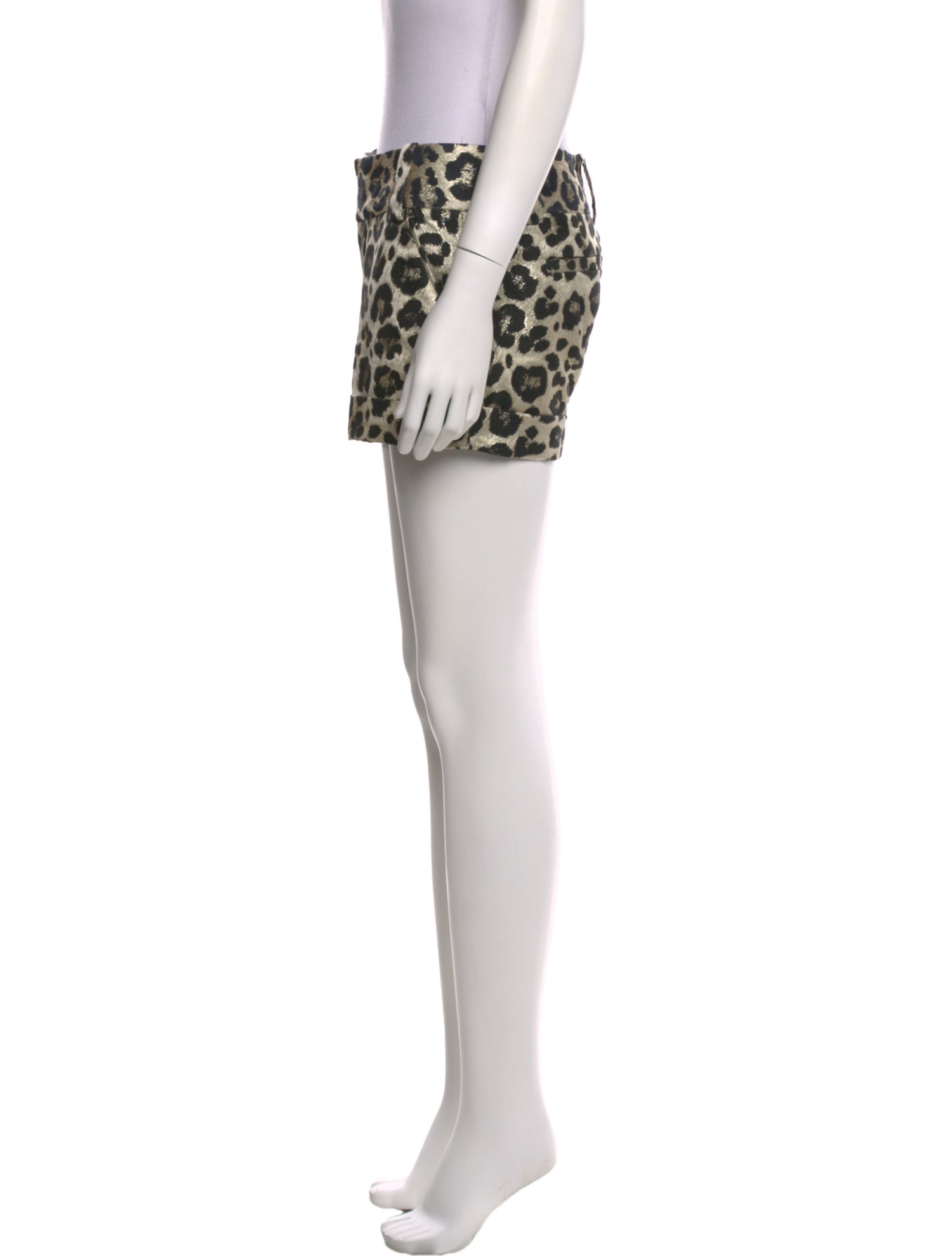 Alice + Olivia Animal Print Mini Shorts