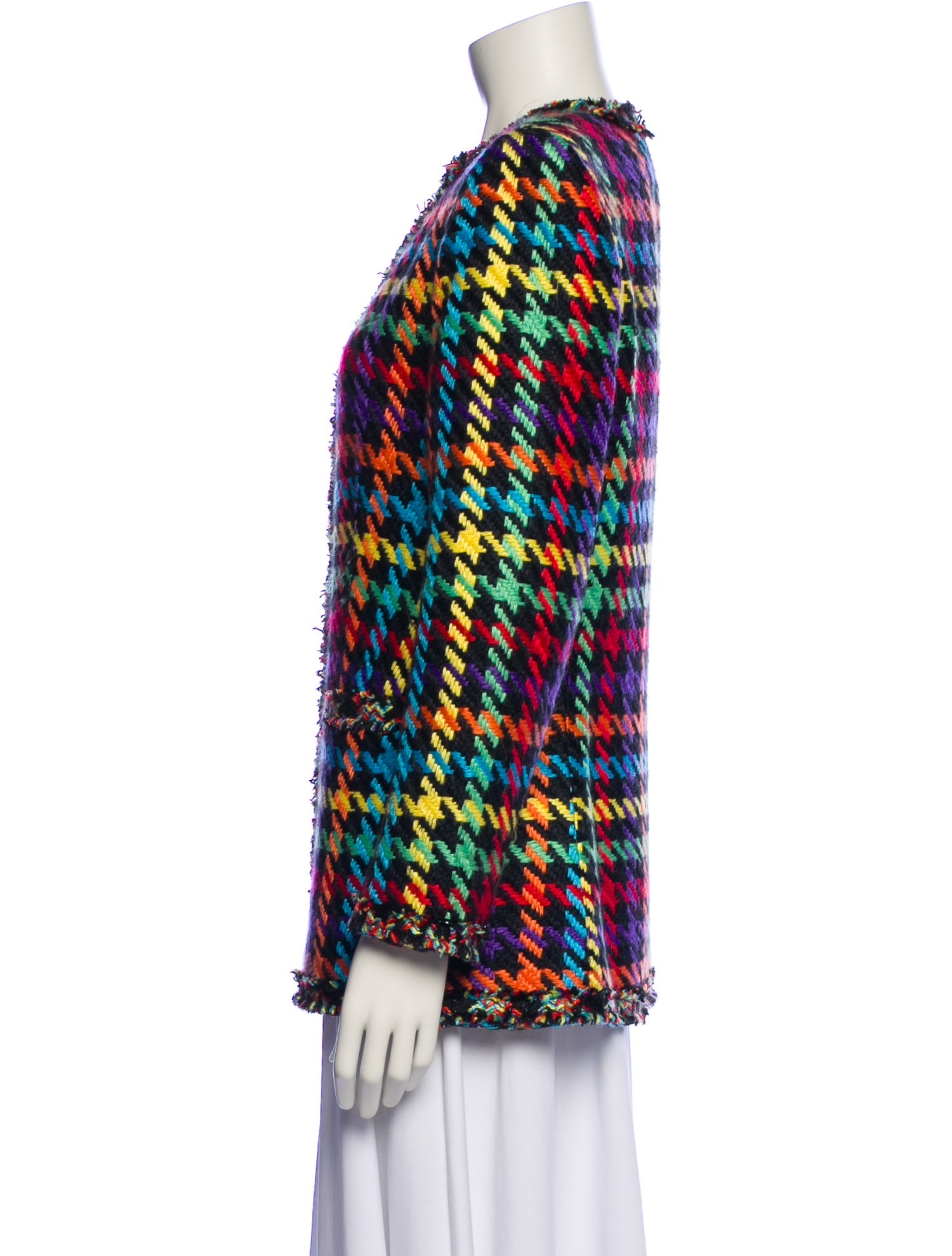 Alice + Olivia Houndstooth Print Evening Jacket