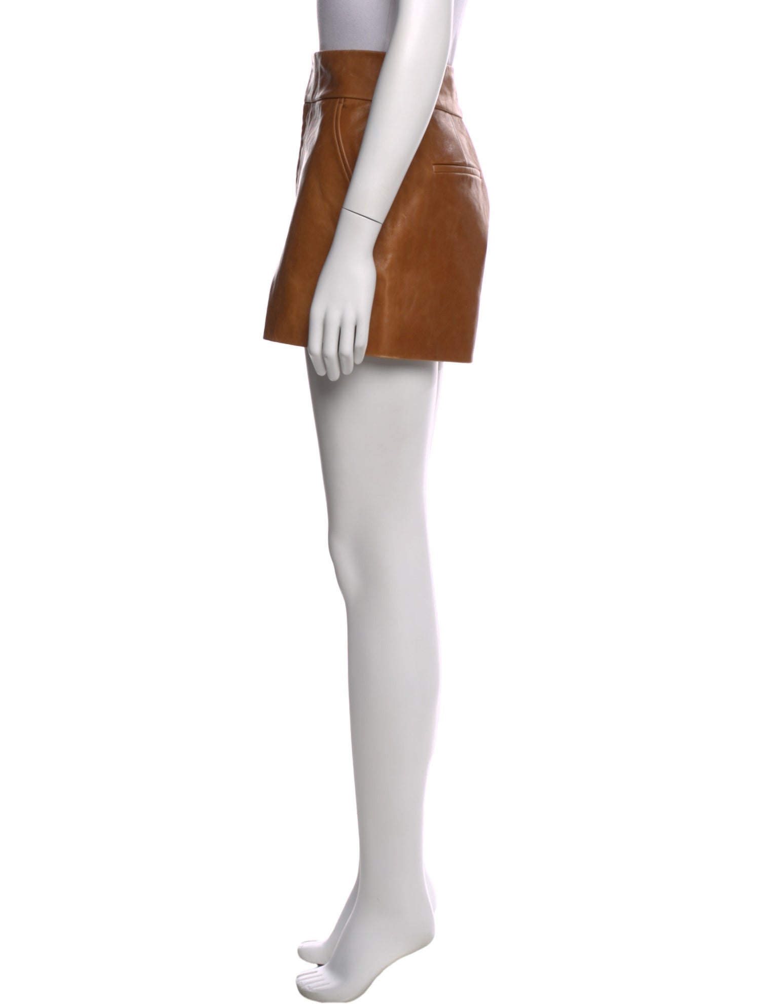 Alice + Olivia Leather Mini Shorts