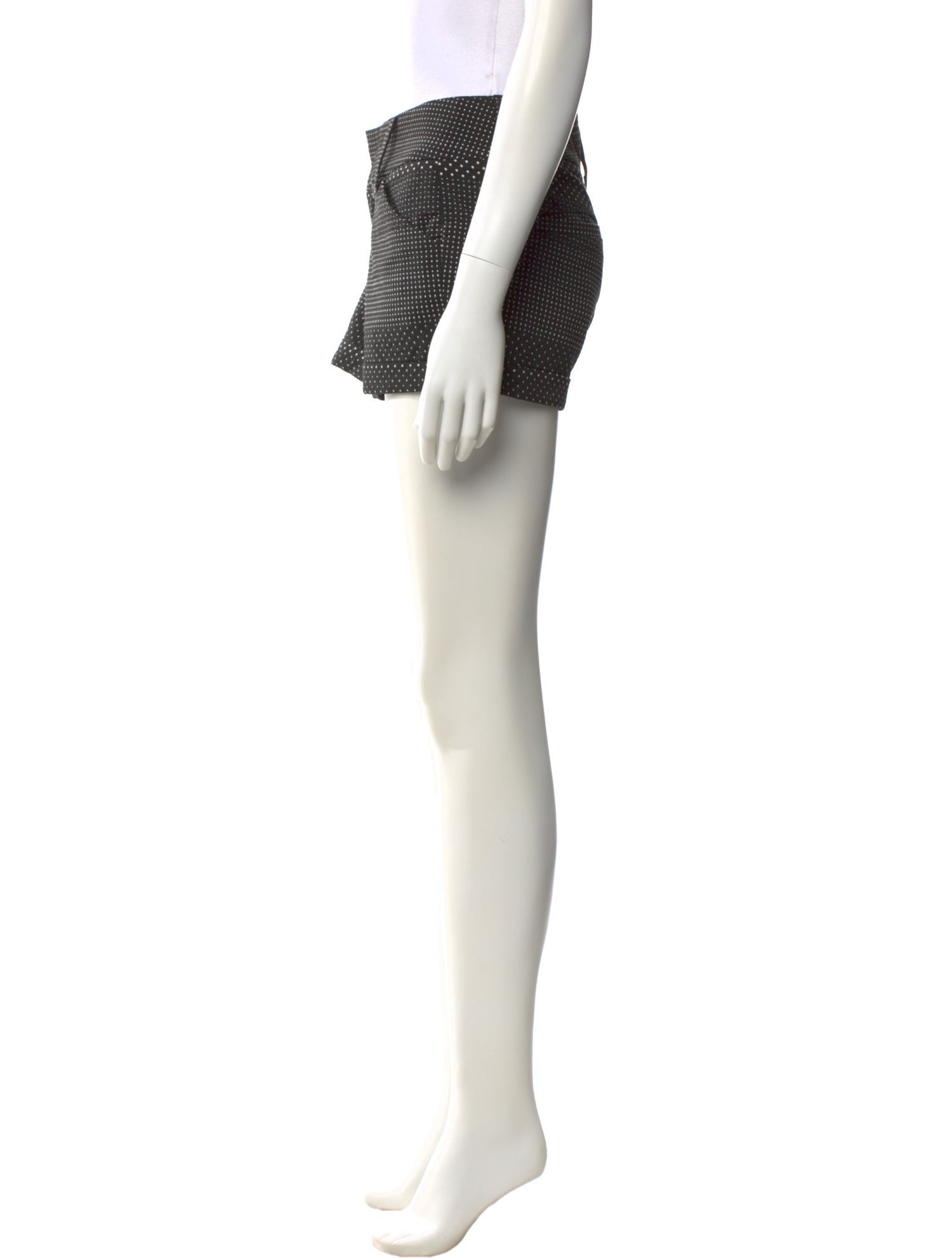 Alice + Olivia Polka Dot Print Mini Shorts