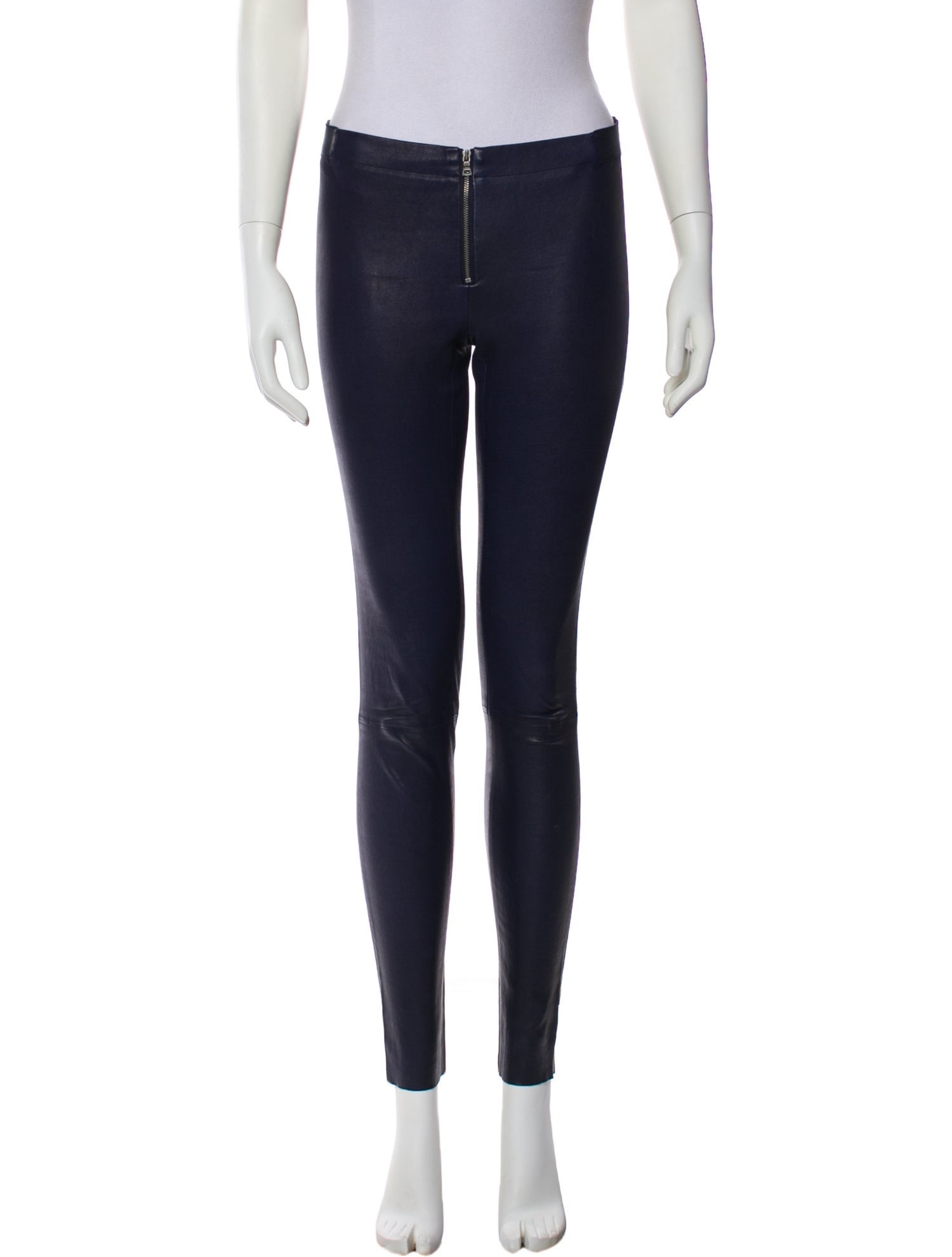 Alice + Olivia Lamb Leather Skinny Leg Pants