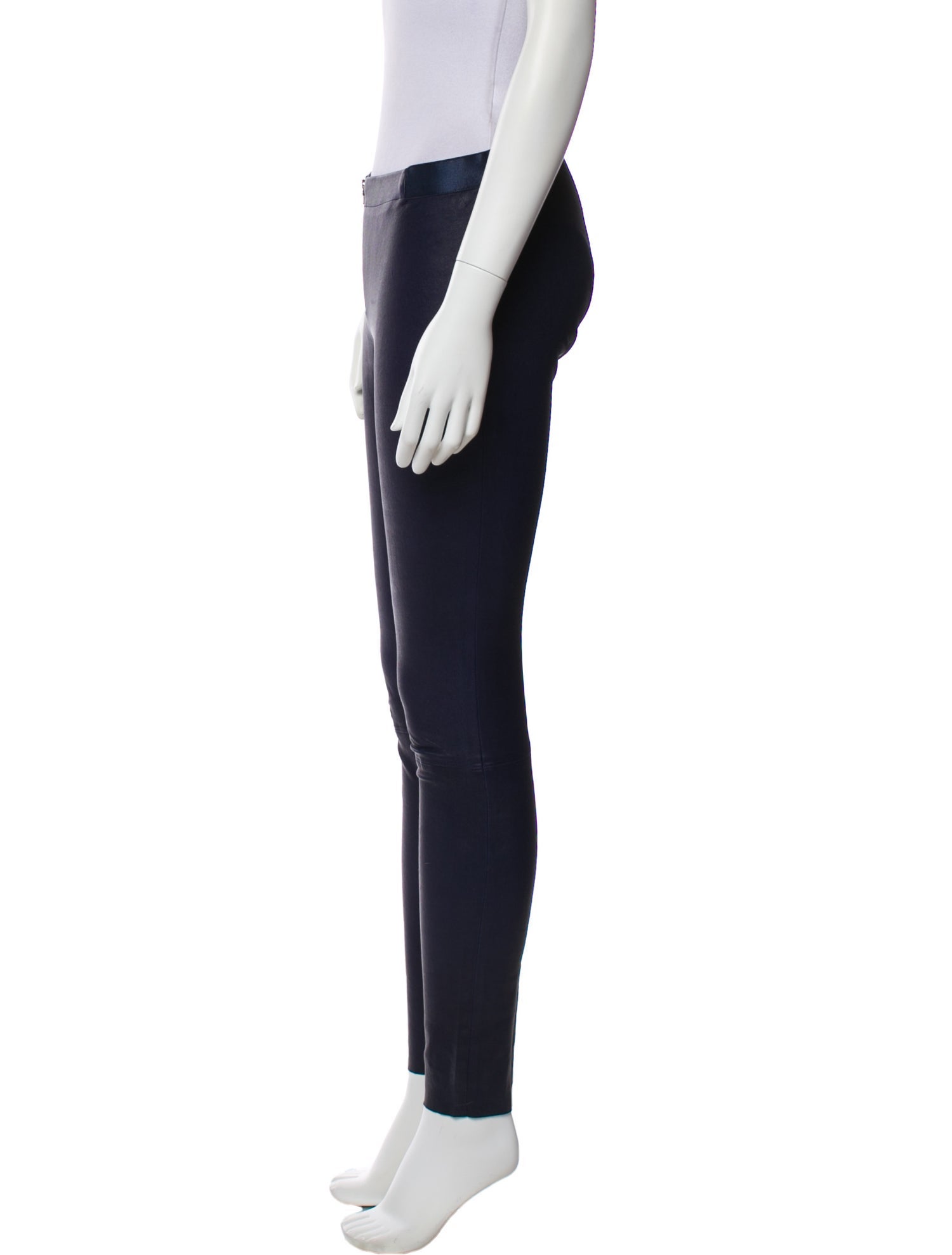 Alice + Olivia Lamb Leather Skinny Leg Pants