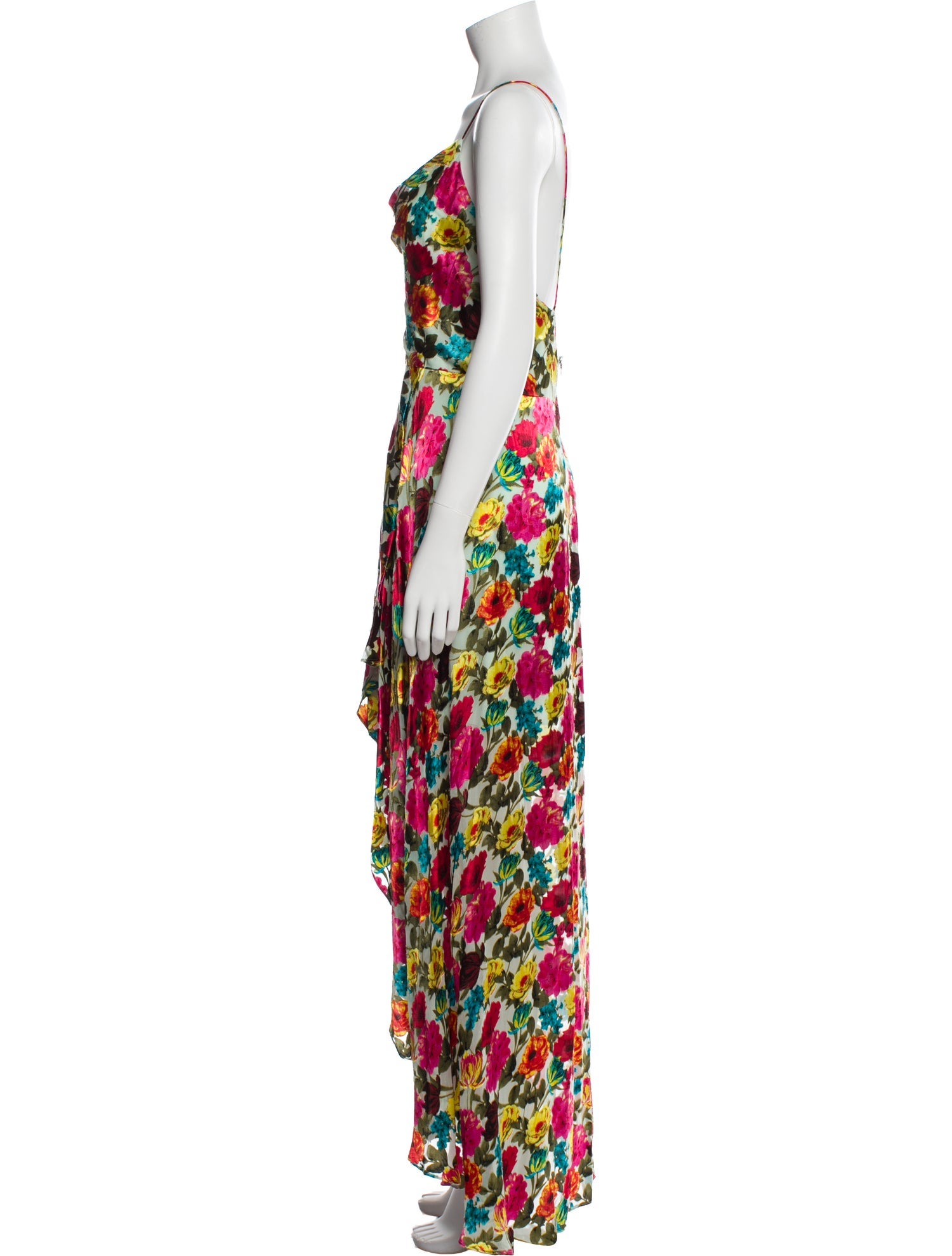 Alice + Olivia Floral Print Long Dress