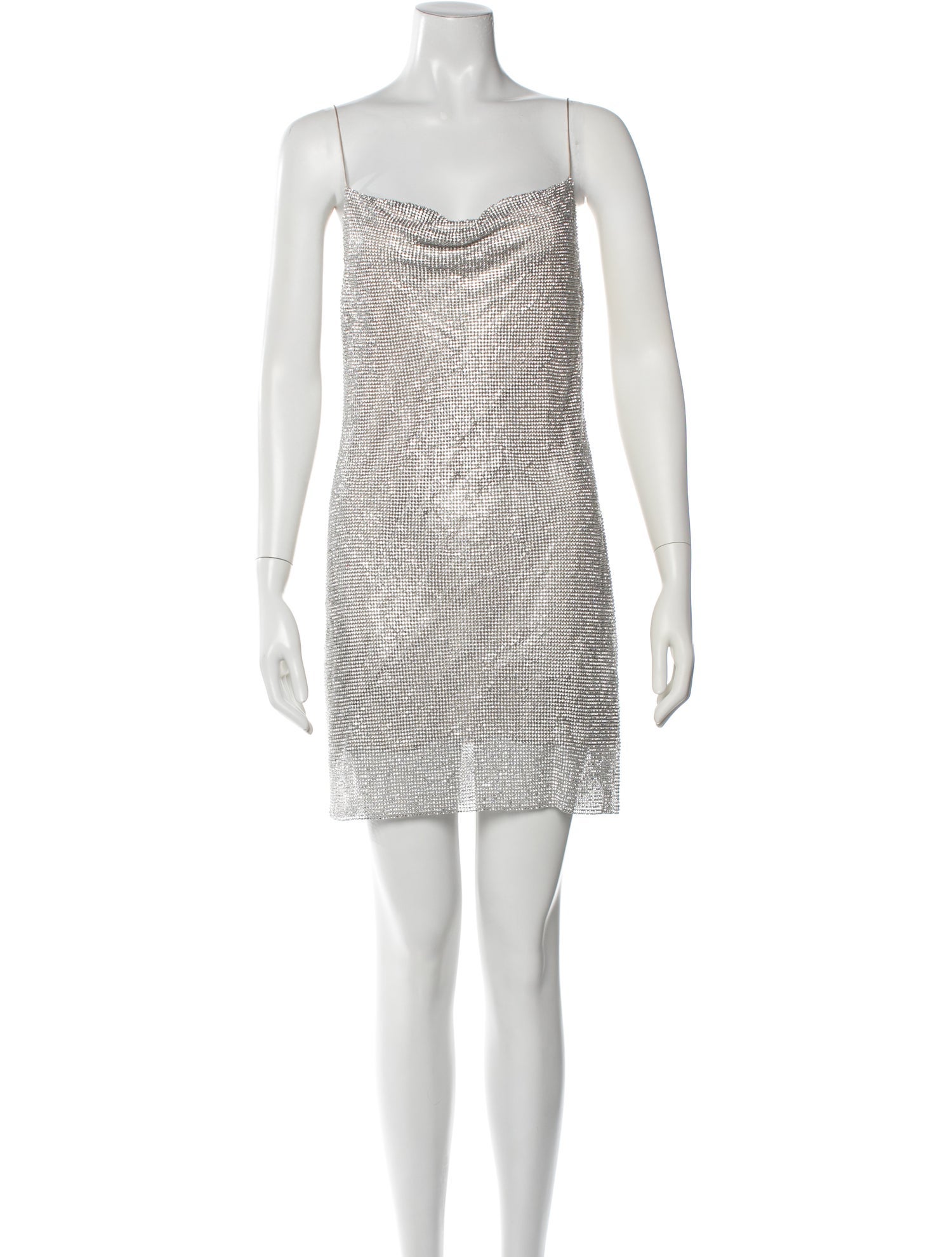 Alice + Olivia Cowl Neck Mini Dress