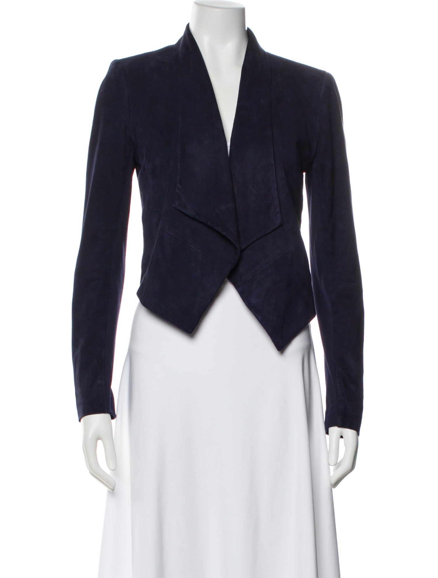 Alice + Olivia Goat Leather Blazer