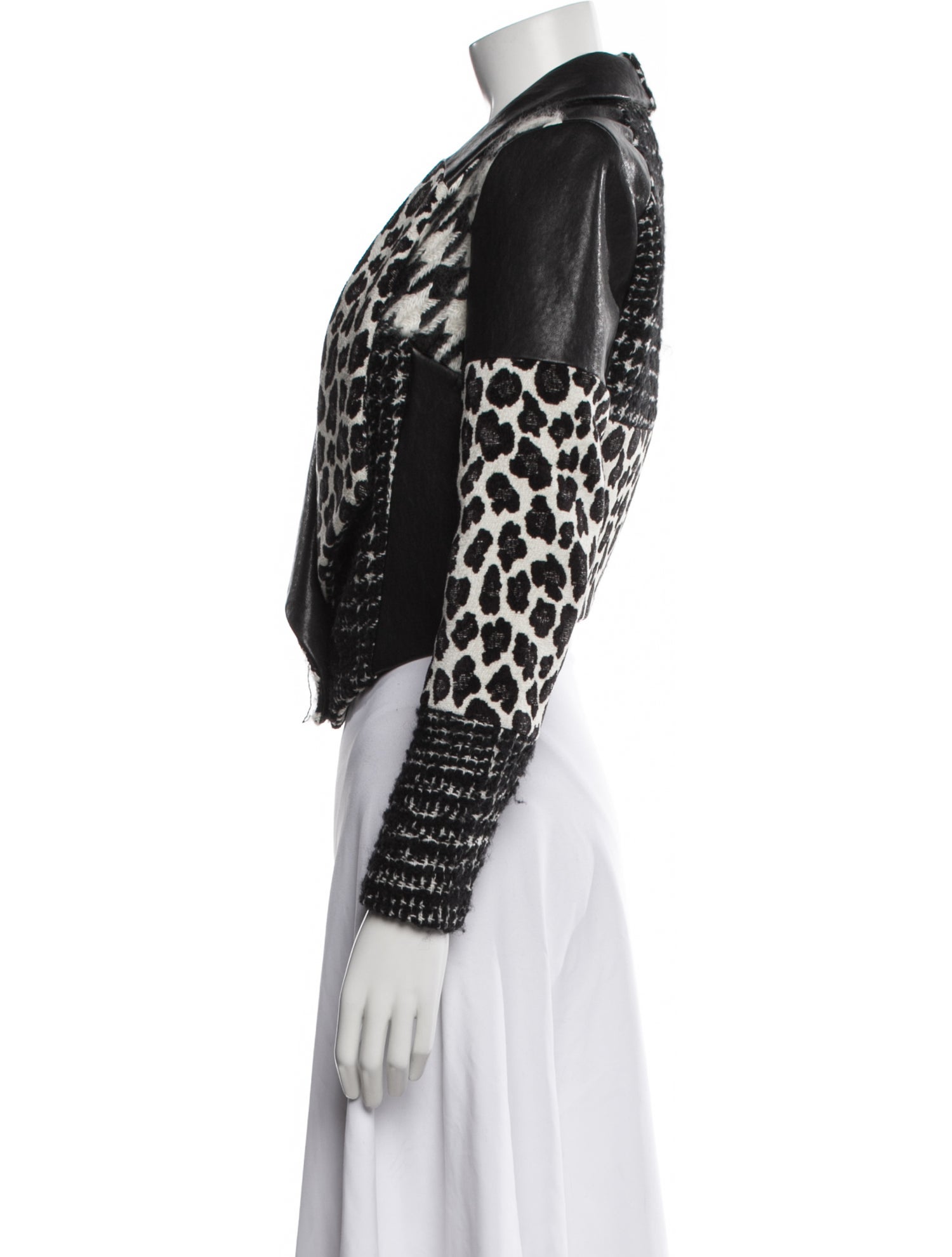 Alice + Olivia Wool Animal Print Evening Jacket