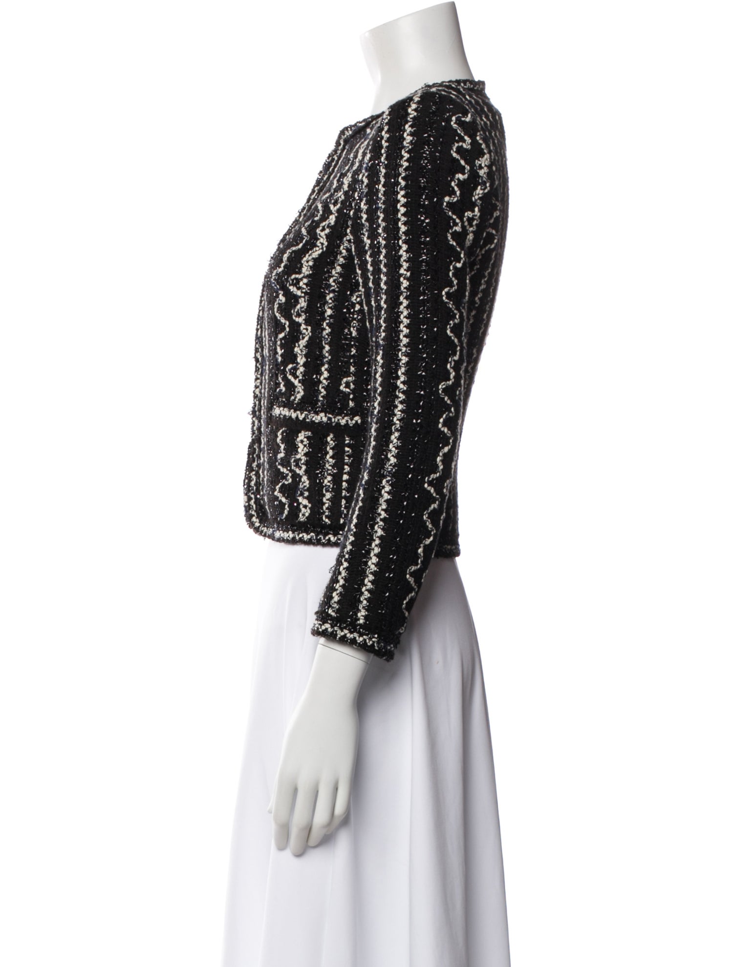 Alice + Olivia Tweed Pattern Evening Jacket