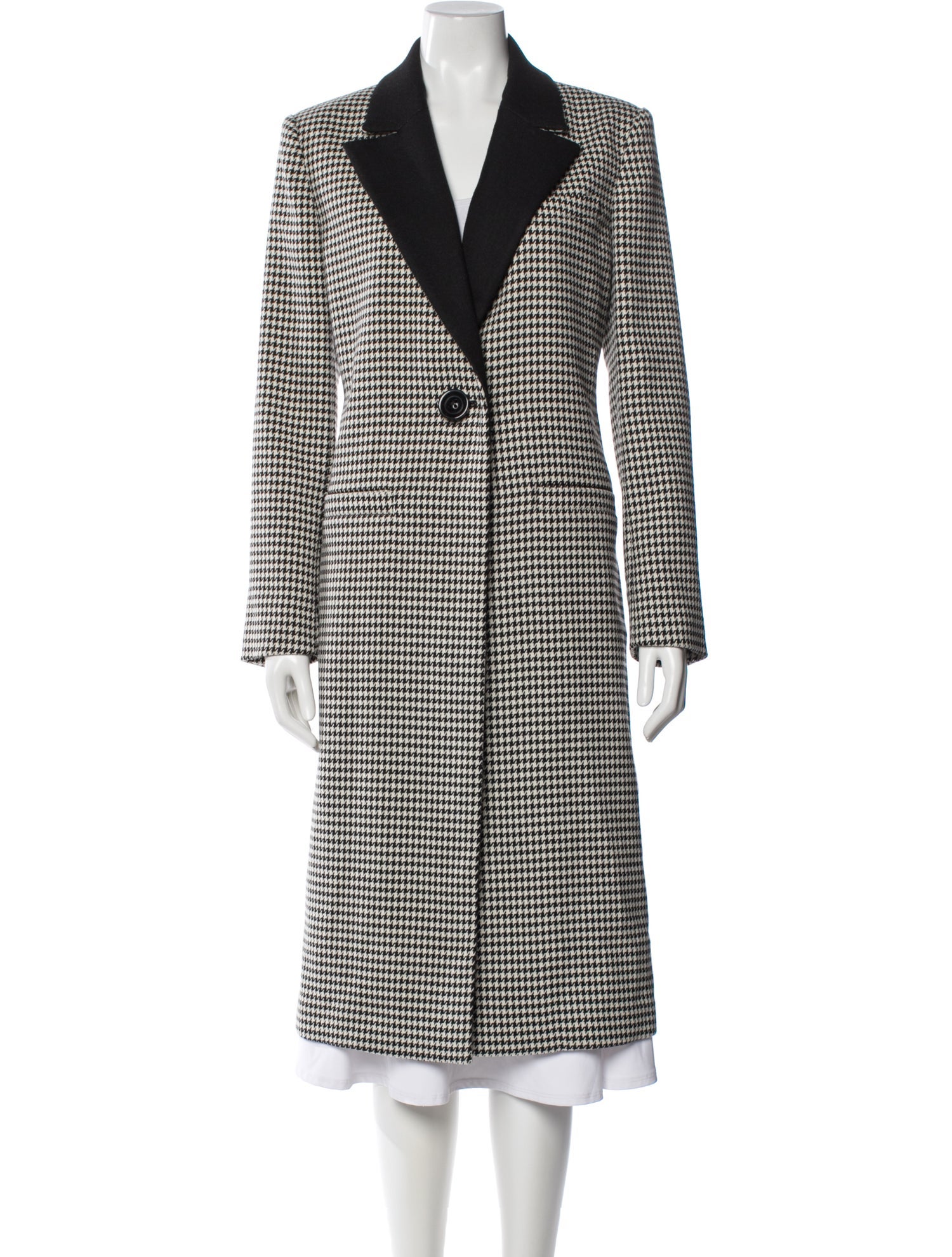 Alice + Olivia Houndstooth Print Coat w/ Tags