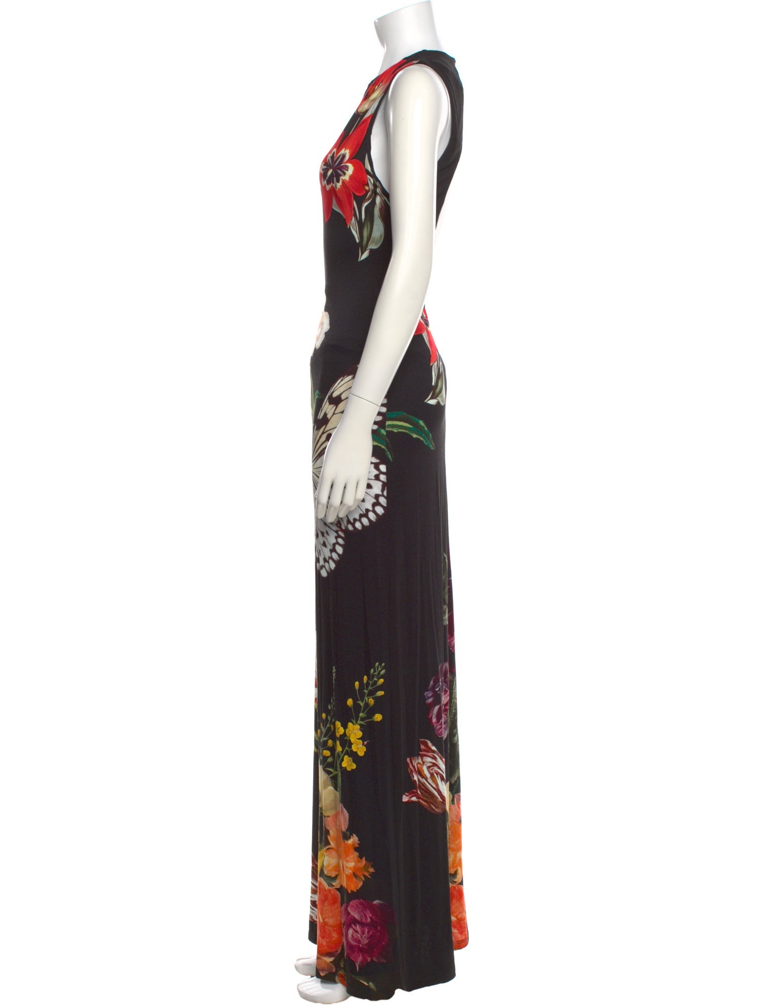 Alice + Olivia Floral Print Long Dress w/ Tags