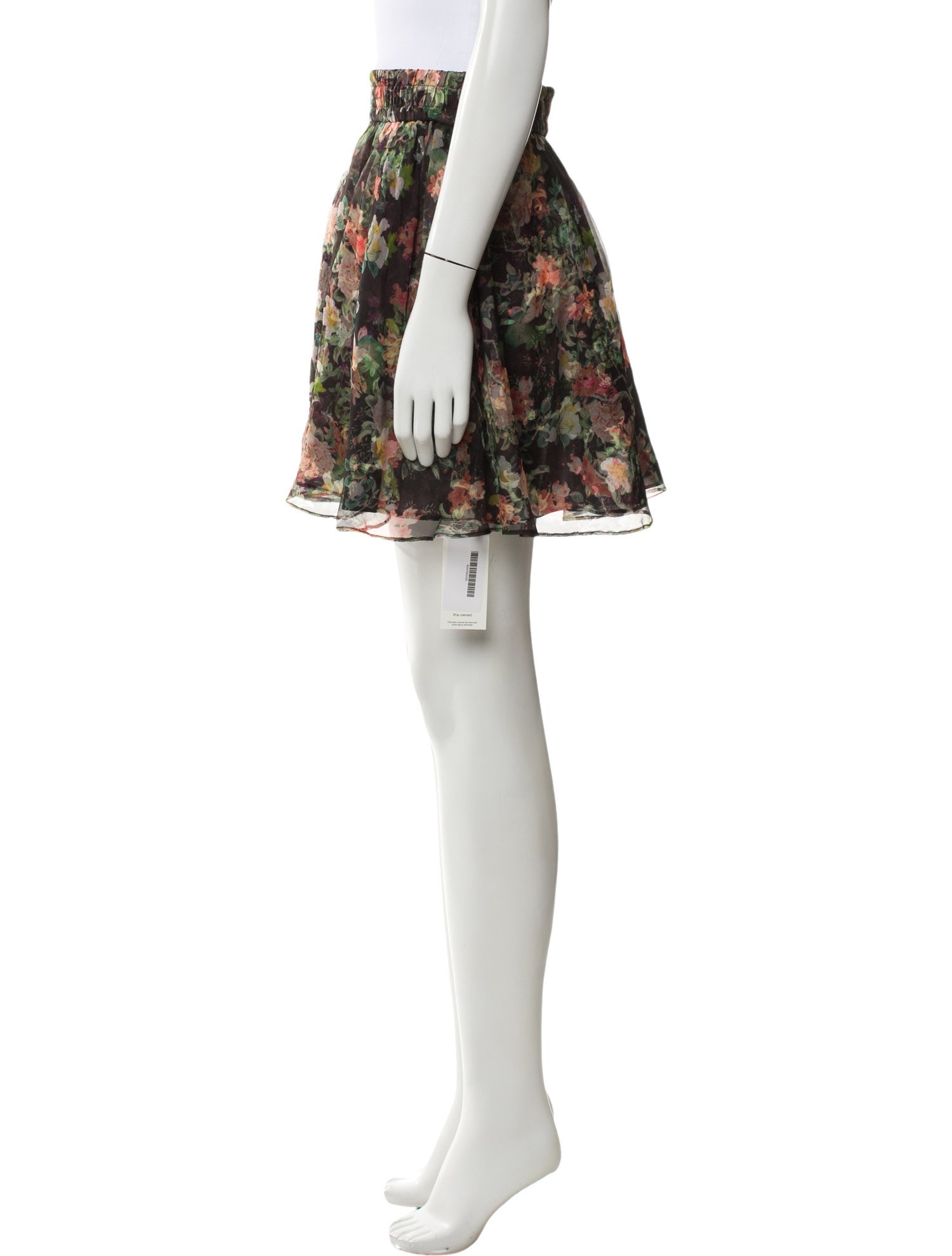 Alice + Olivia Silk Mini Skirt