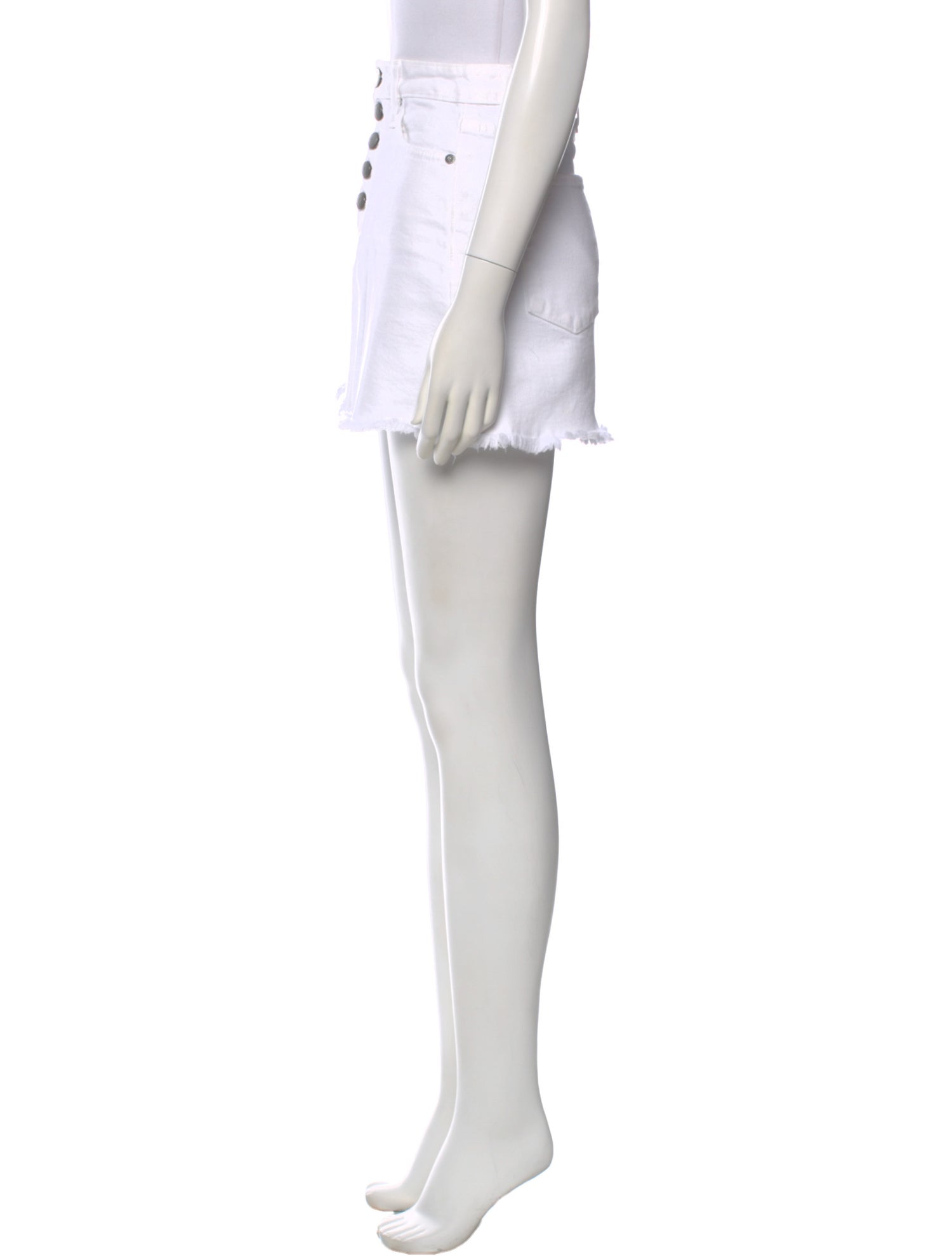 Alice + Olivia Raw-Edge Trim Mini Skirt