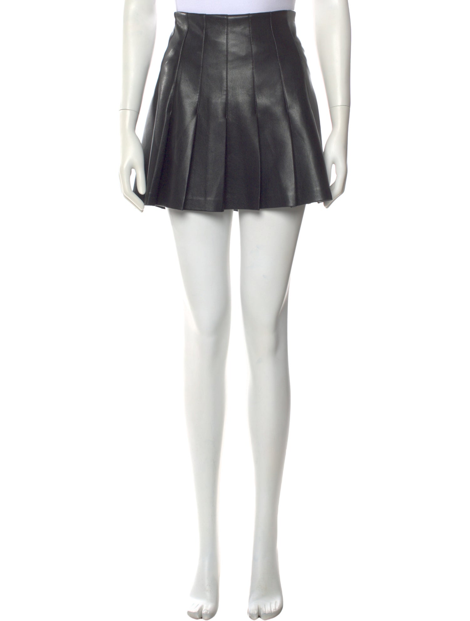 Alice + Olivia Faux Leather Mini Skirt