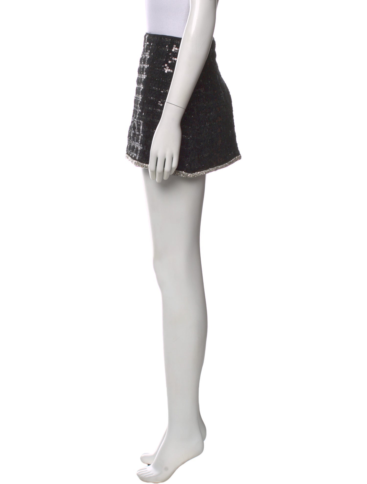 Alice + Olivia Crystal Embellishments Mini Skirt w/ Tags