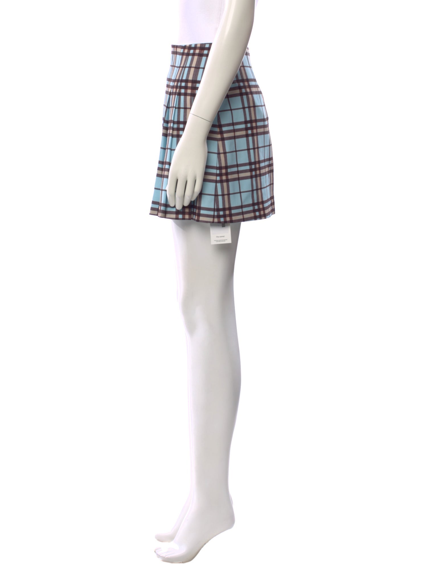 Alice + Olivia Plaid Print Mini Skirt
