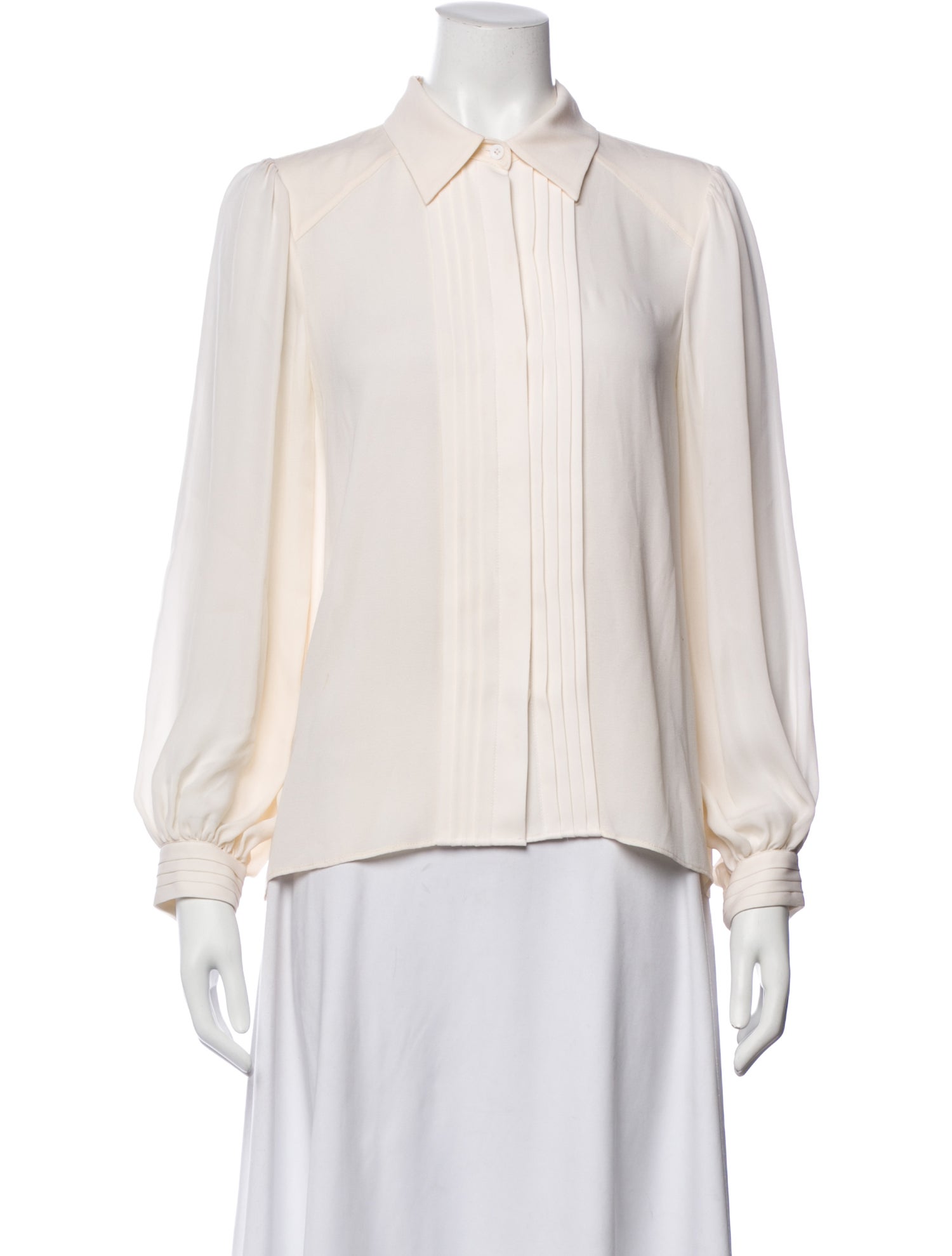 Alice + Olivia Silk Long Sleeve Blouse