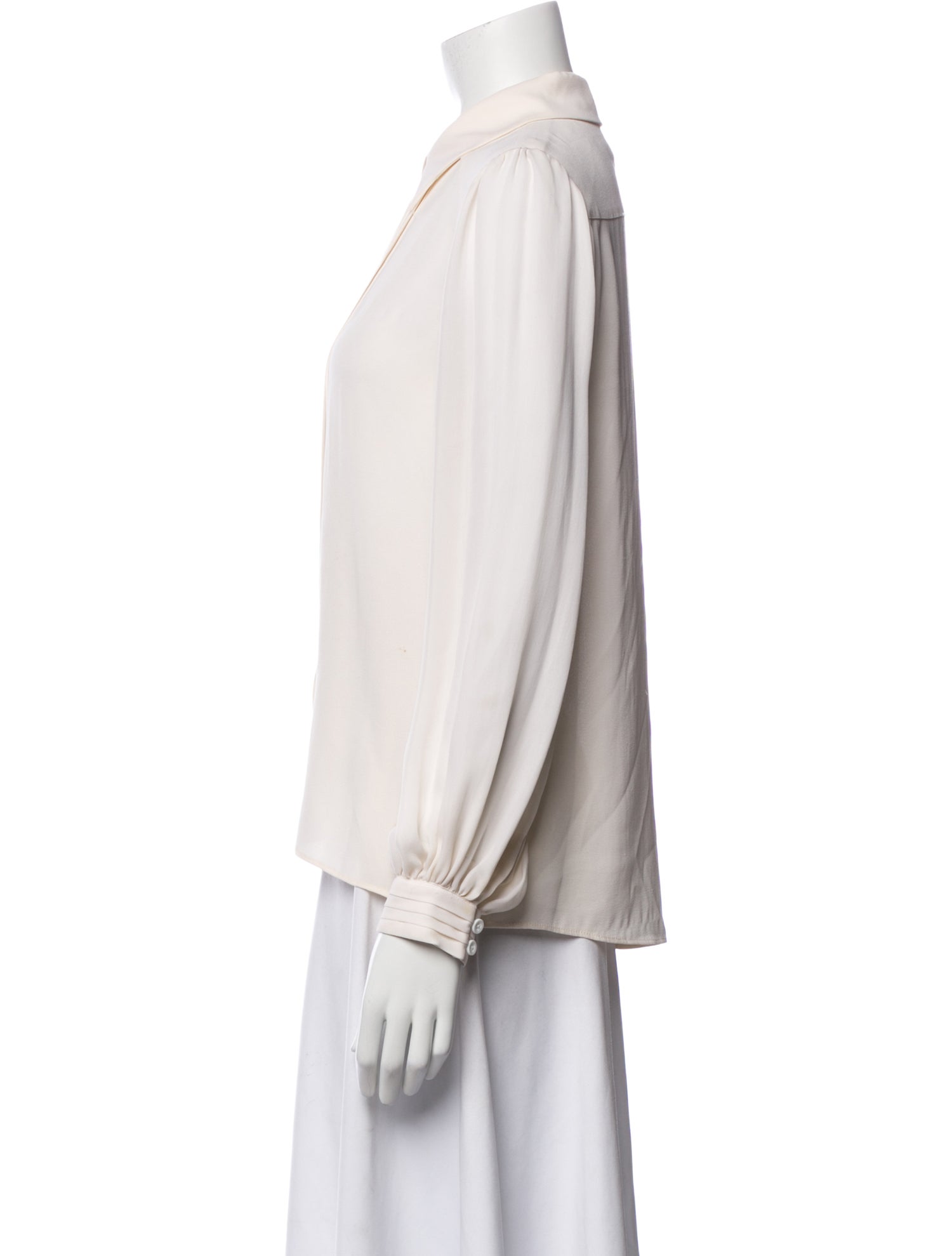 Alice + Olivia Silk Long Sleeve Blouse