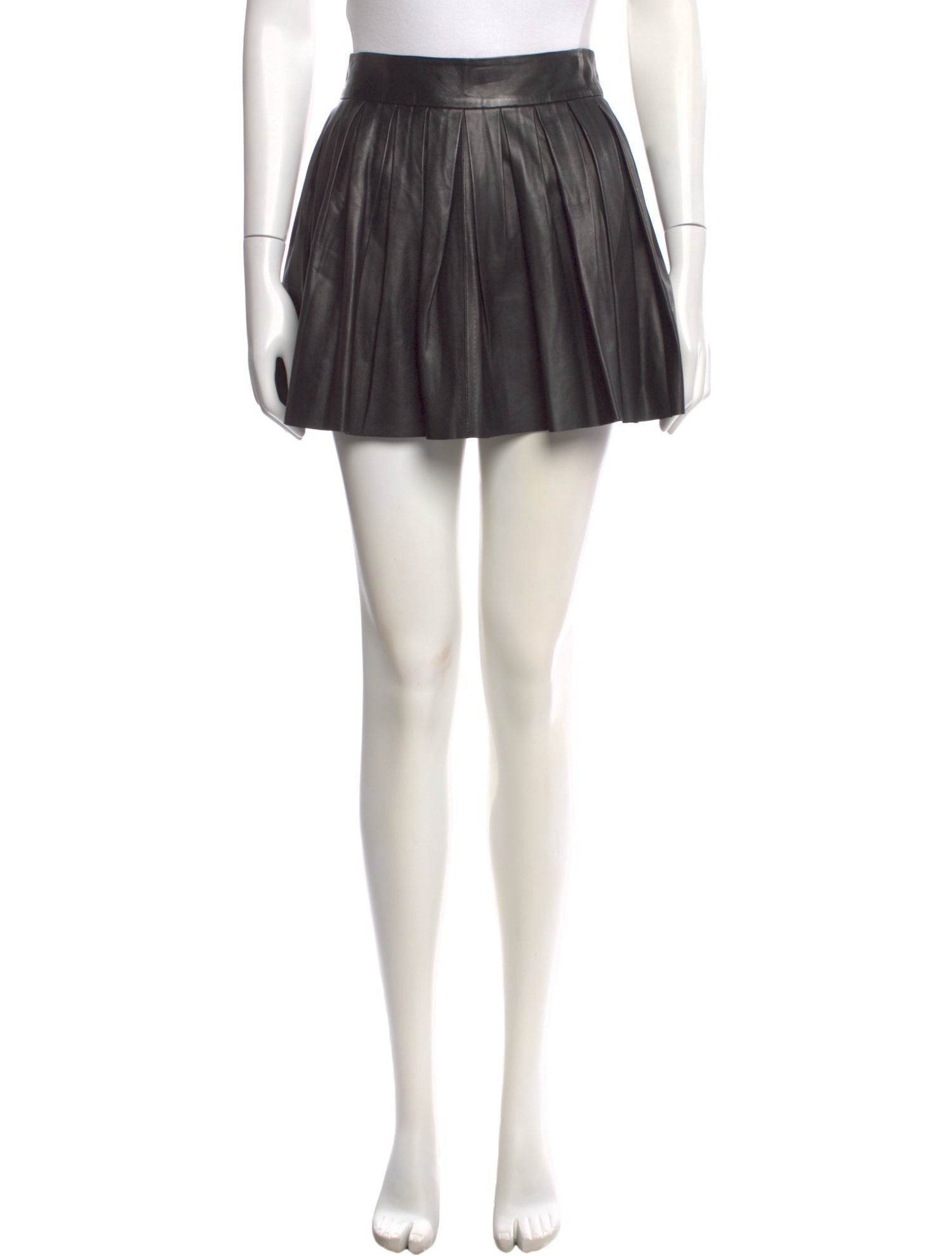 Alice + Olivia Leather Mini Skirt