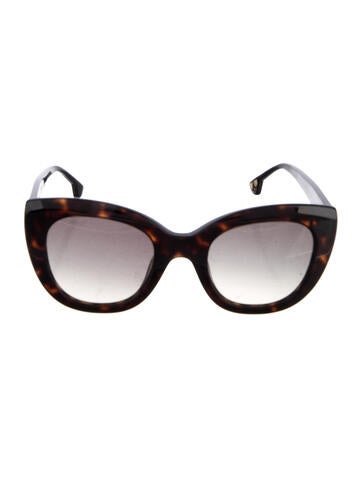 Pre-owned Alice And Olivia Cat-eye Gradient Sunglasses In Brown