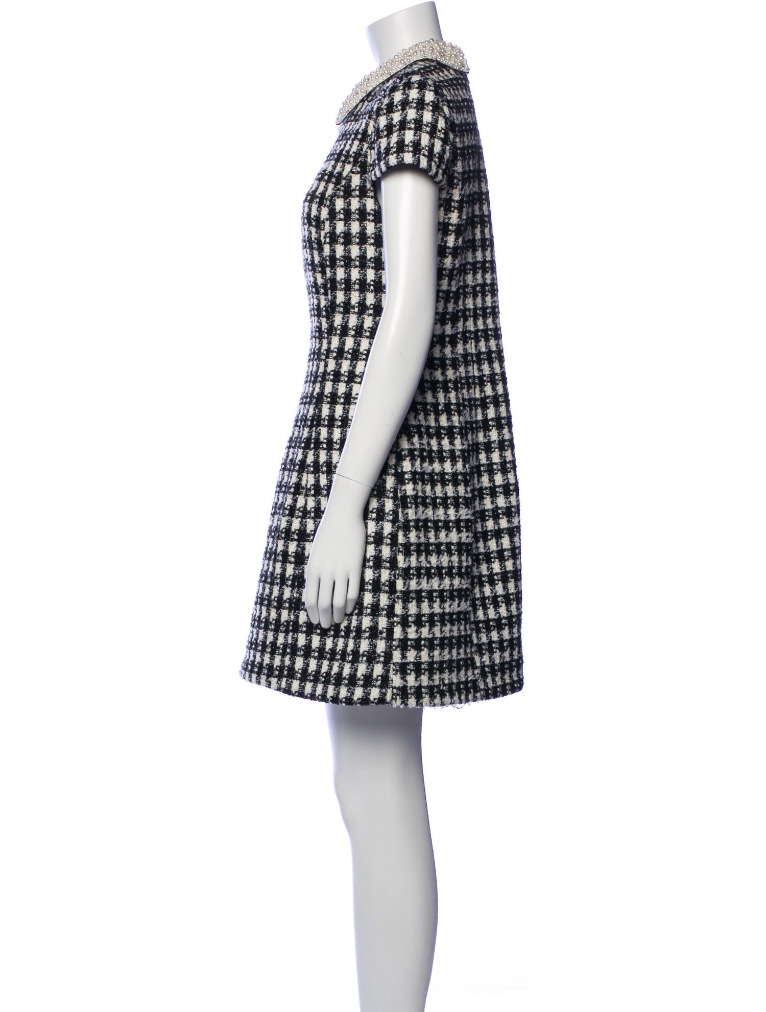 Alice + Olivia Velia Mini Dress - Black & Off White