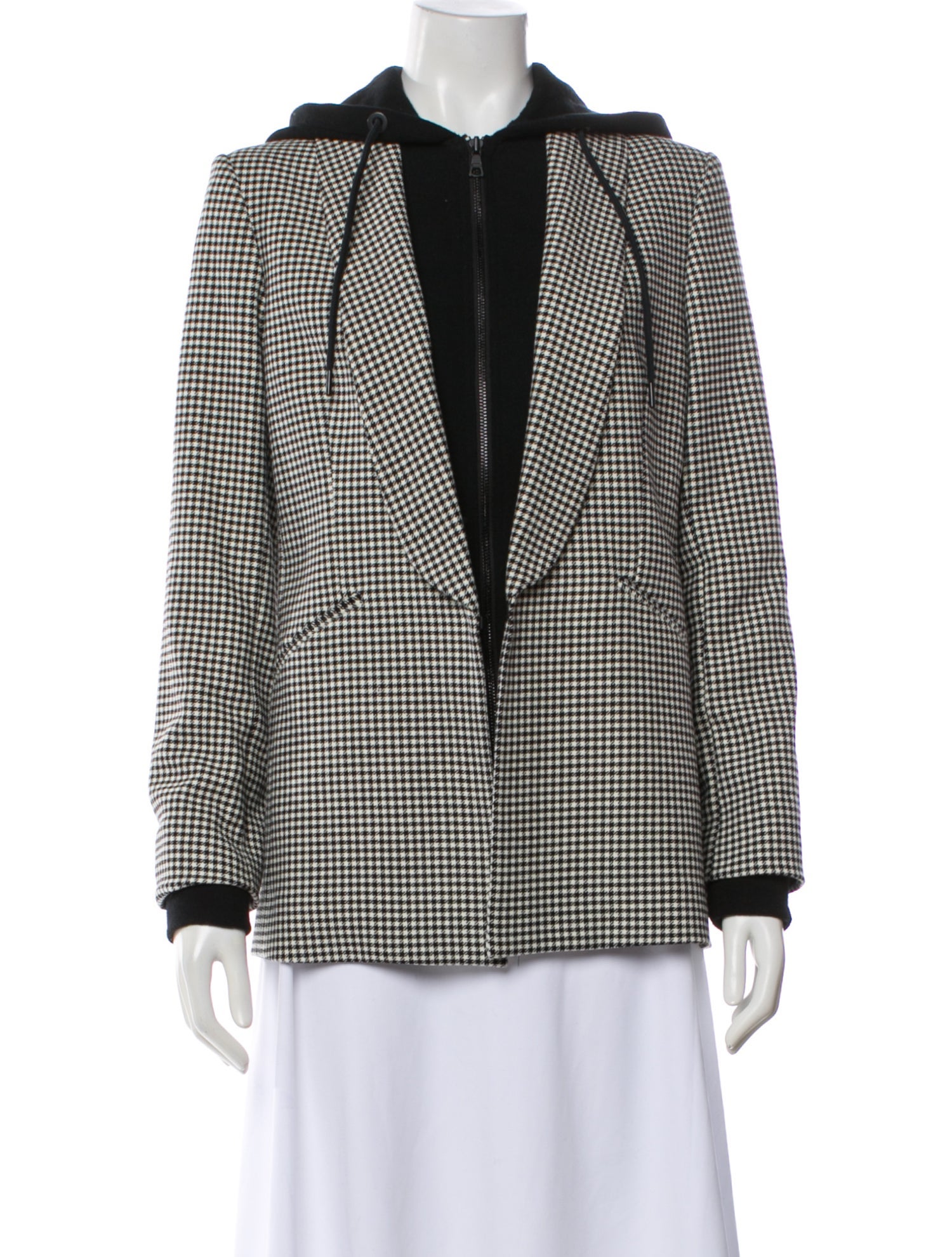 Plaid Print Blazer