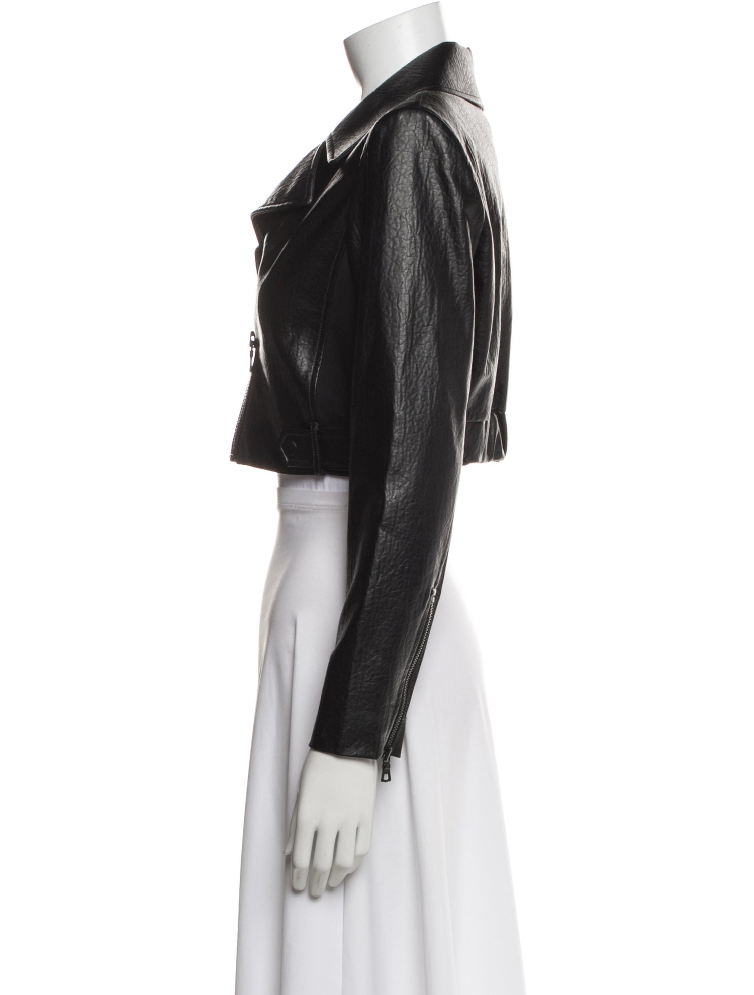 Alice + Olivia Leather Bolero