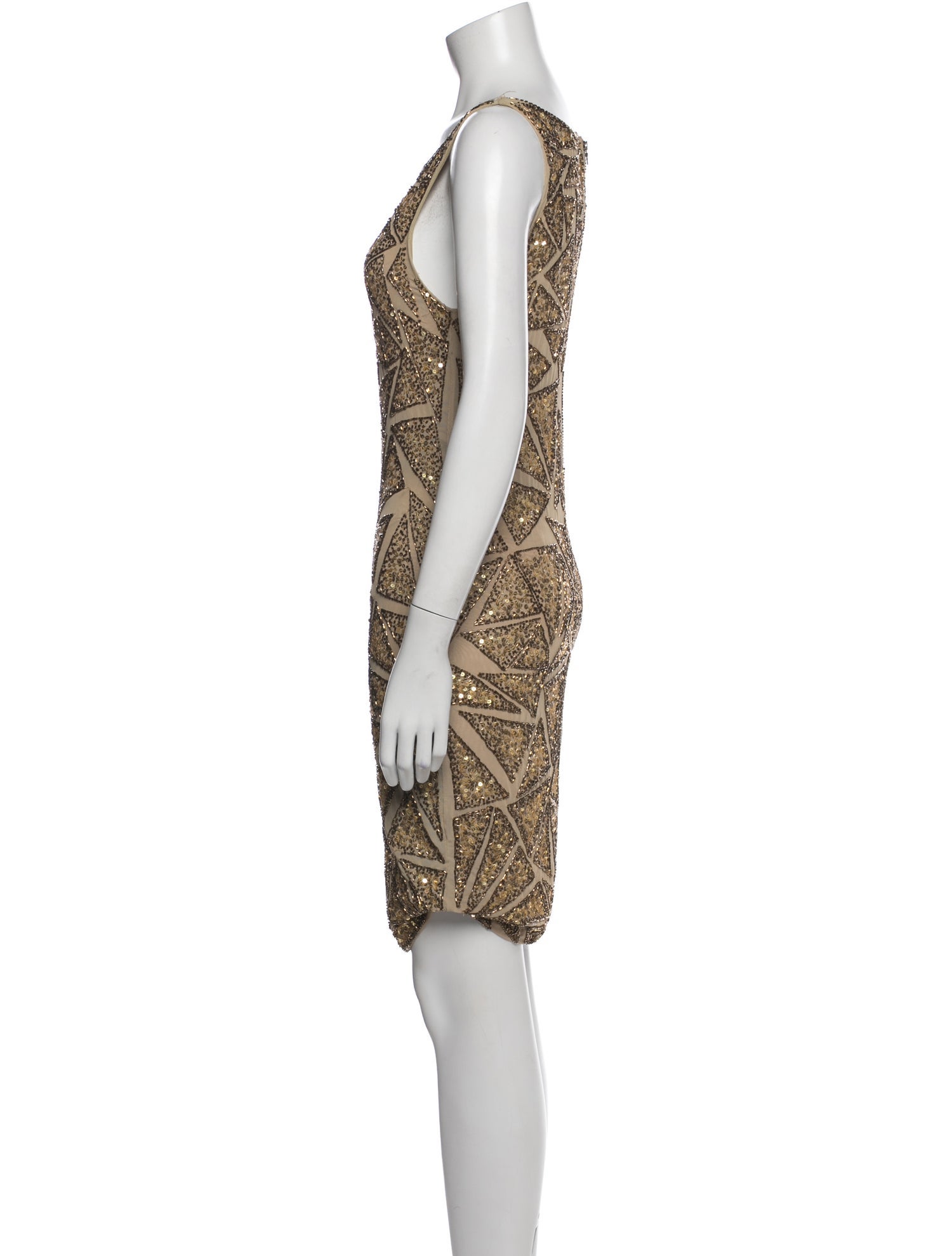 alice olivia metallic dress Alice + Olivia Avril Sequin Mini Tank Dress, Size XS
