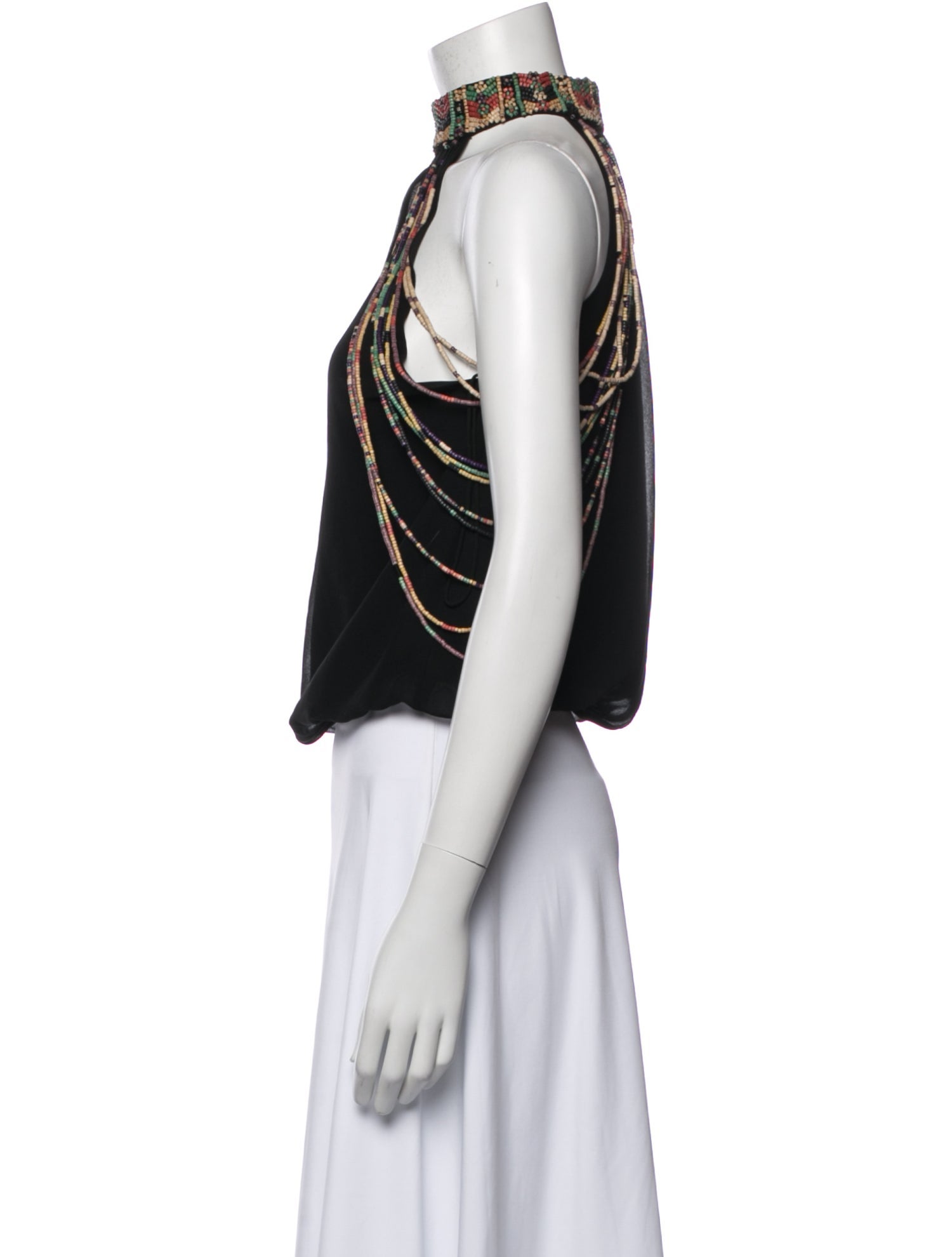 Alice + Olivia Halterneck Sleeveless Crop Top