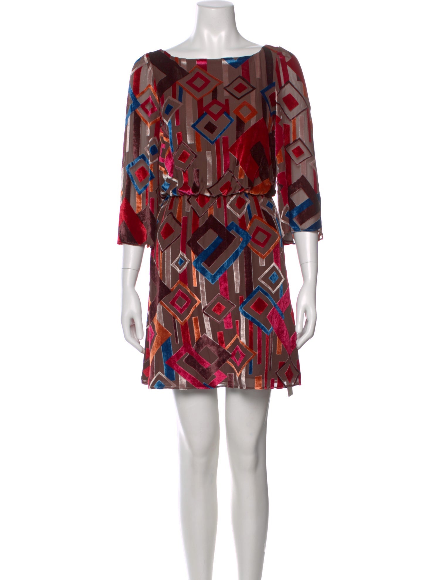 alice and olivia brown dress Alice + Olivia Emmy Faux Leather Mini Dress