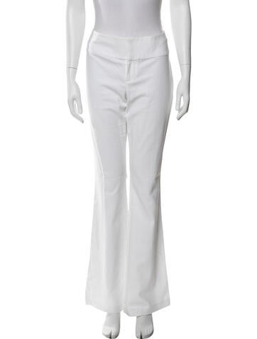 Pre-owned Alice And Olivia Flared Pants In White