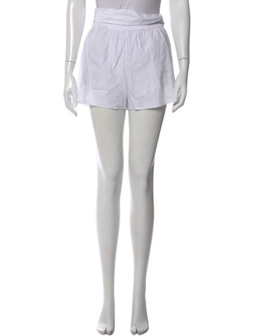 Pre-owned Alice And Olivia Linen Mini Shorts W/ Tags In White