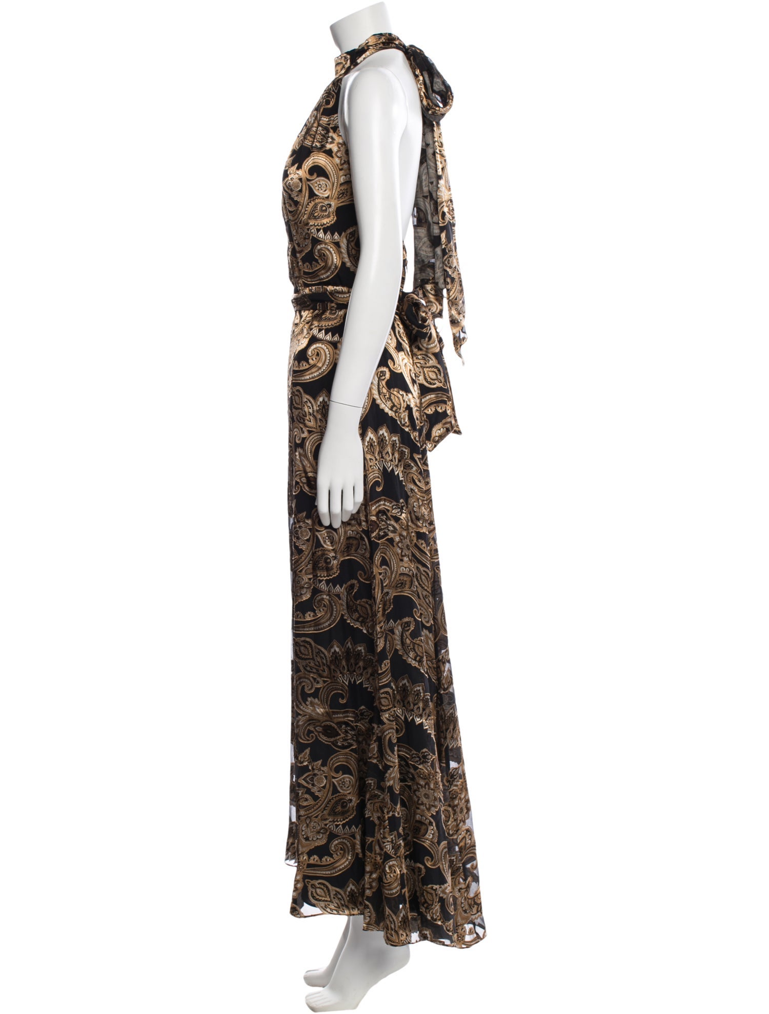 Alice + Olivia Paisley Print Long Dress w/ Tags