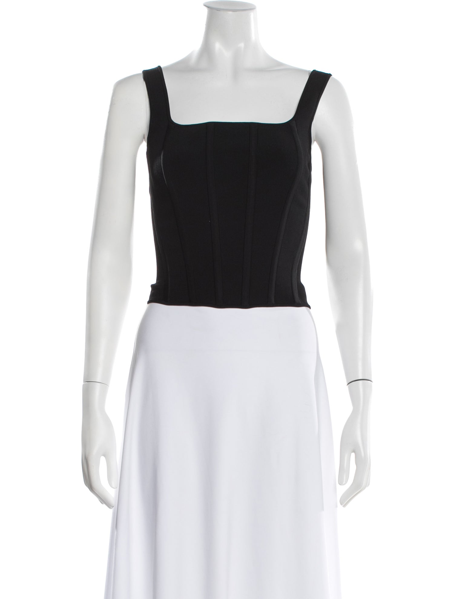 Ksubi Square Neckline Sleeveless Crop Top w/ Tags - White Tops