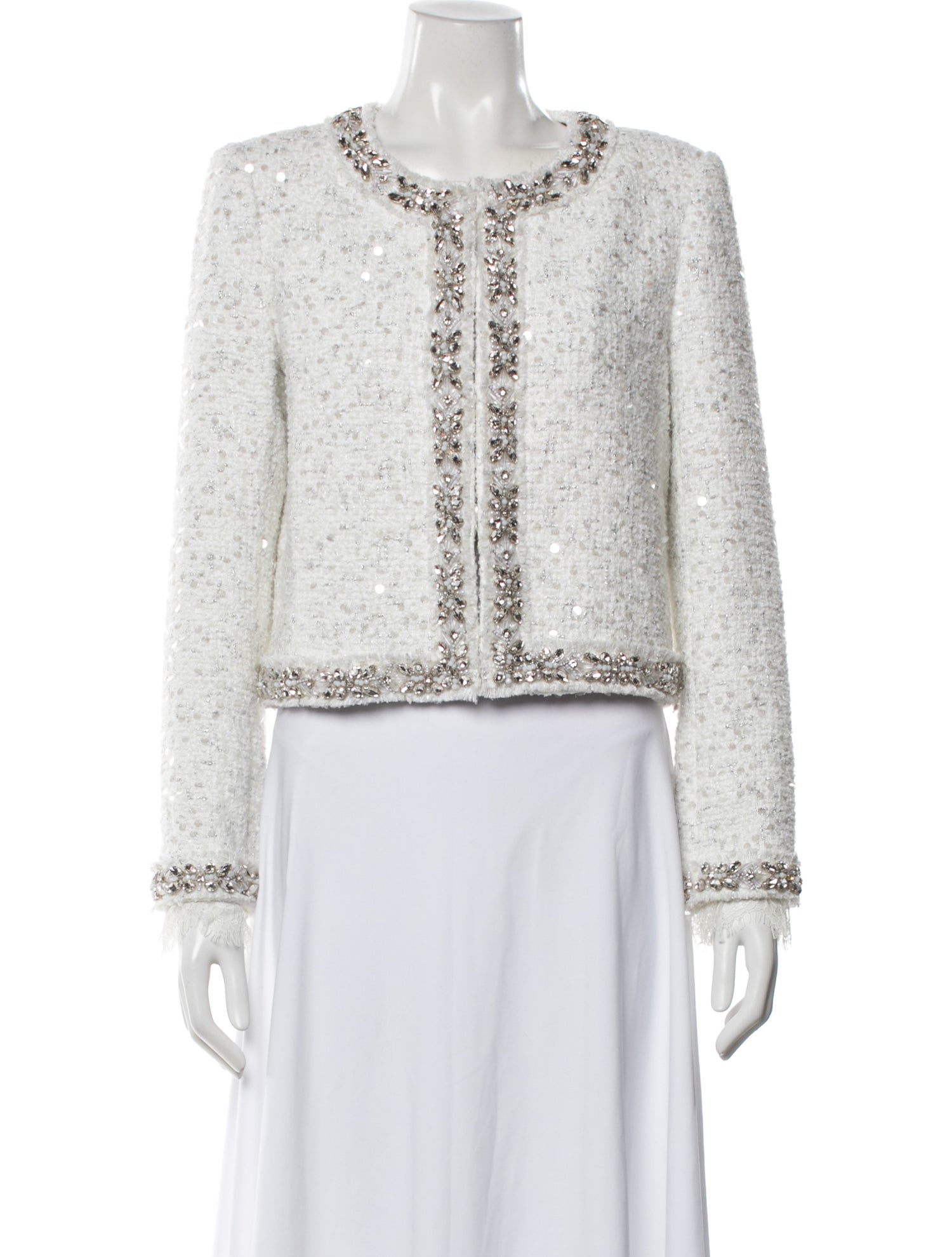 Alice + Olivia Tweed Pattern Jacket