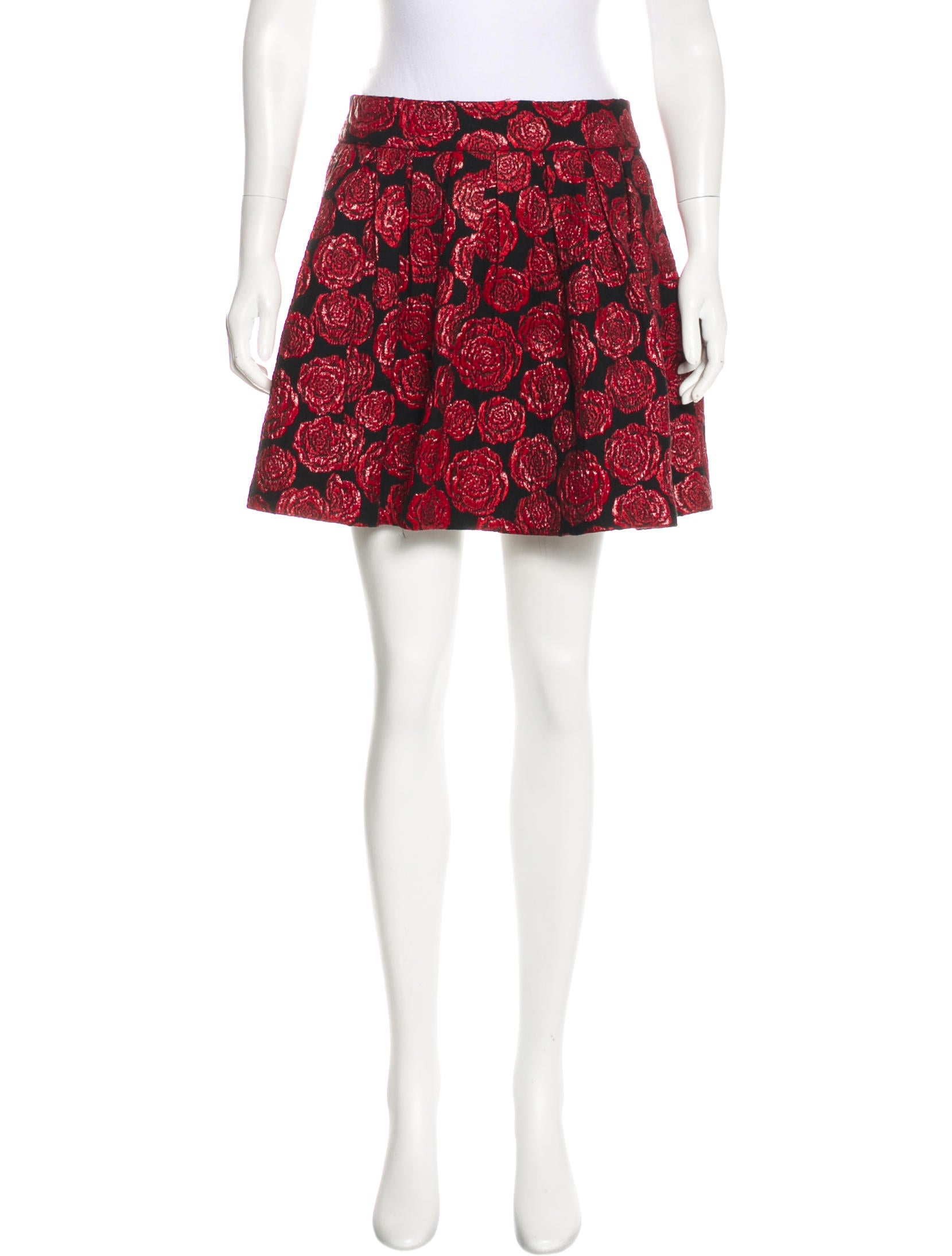 Alice Olivia Rose Print Mini Skirt W Tags Clothing Wao63757 Rose Print Mini Skirt W Tags
