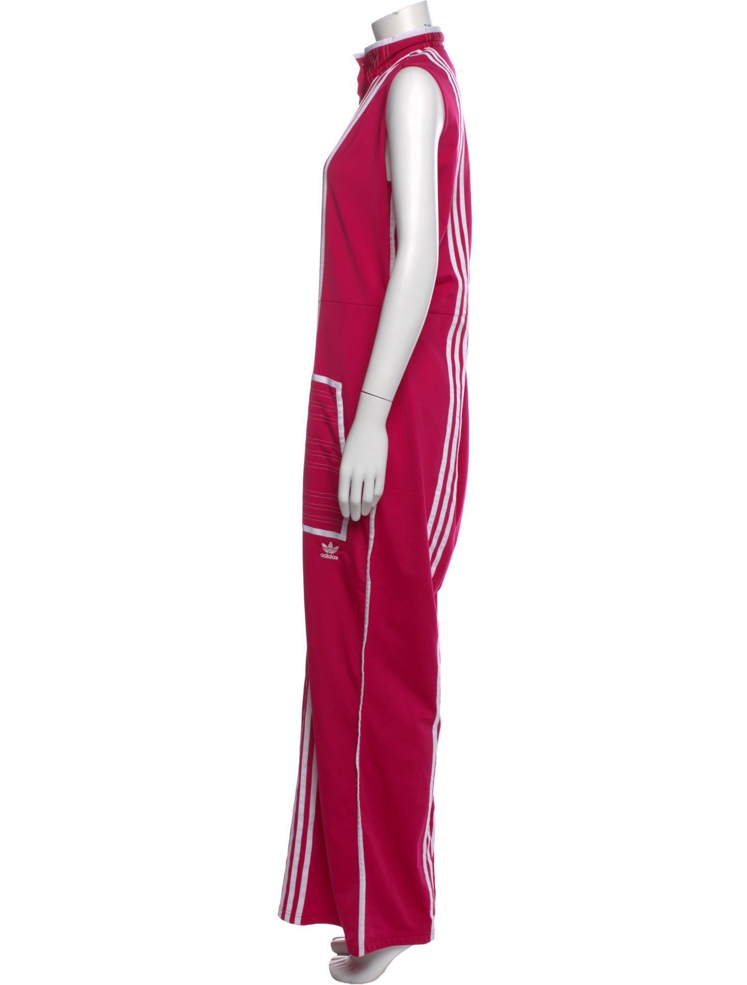 adidas Originals by Ji Won Choi Colorblock Pattern Mock Neck Jumpsuit