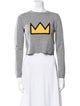 Alice + Olivia x Basquiat Wool Graphic Print Sweater