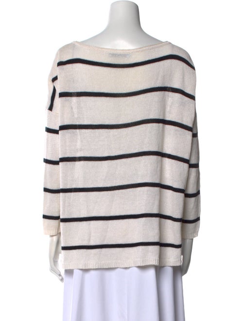 Alice + Olivia x Basquiat Linen Striped Sweater