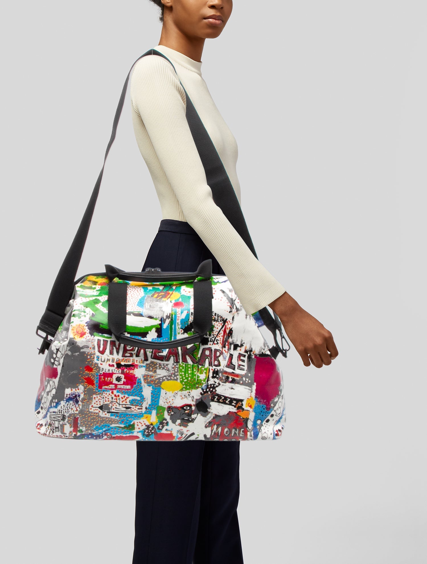 Alice + Olivia x Basquiat Weekender Bag